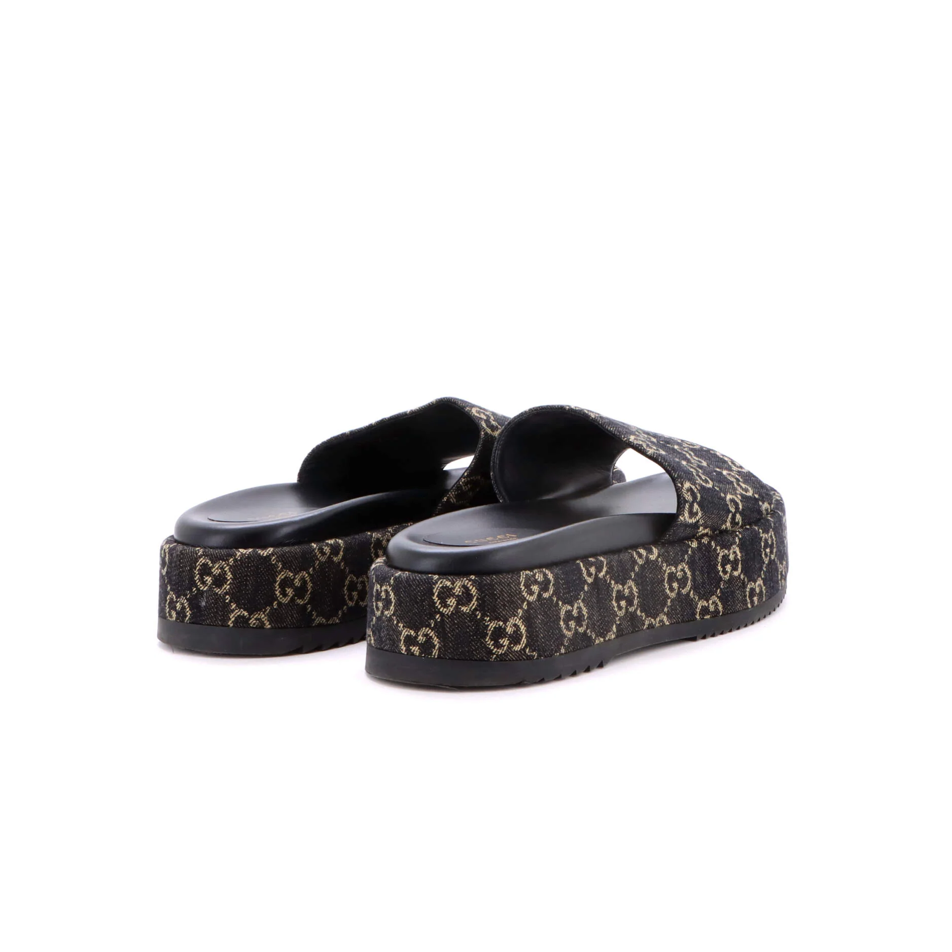 Women's Angelina Platform Slide Sandals GG Denim - Image 3
