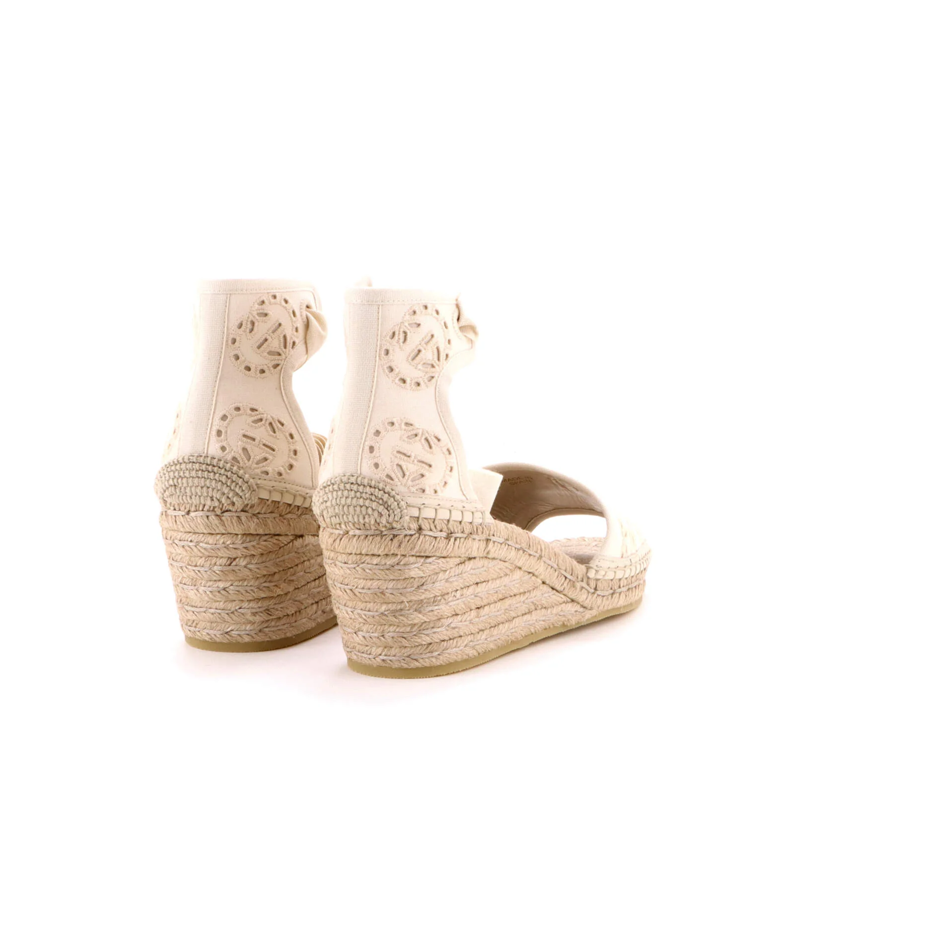 Women's Damita Espadrilles Interlocking G Embroidered Canvas - Image 3