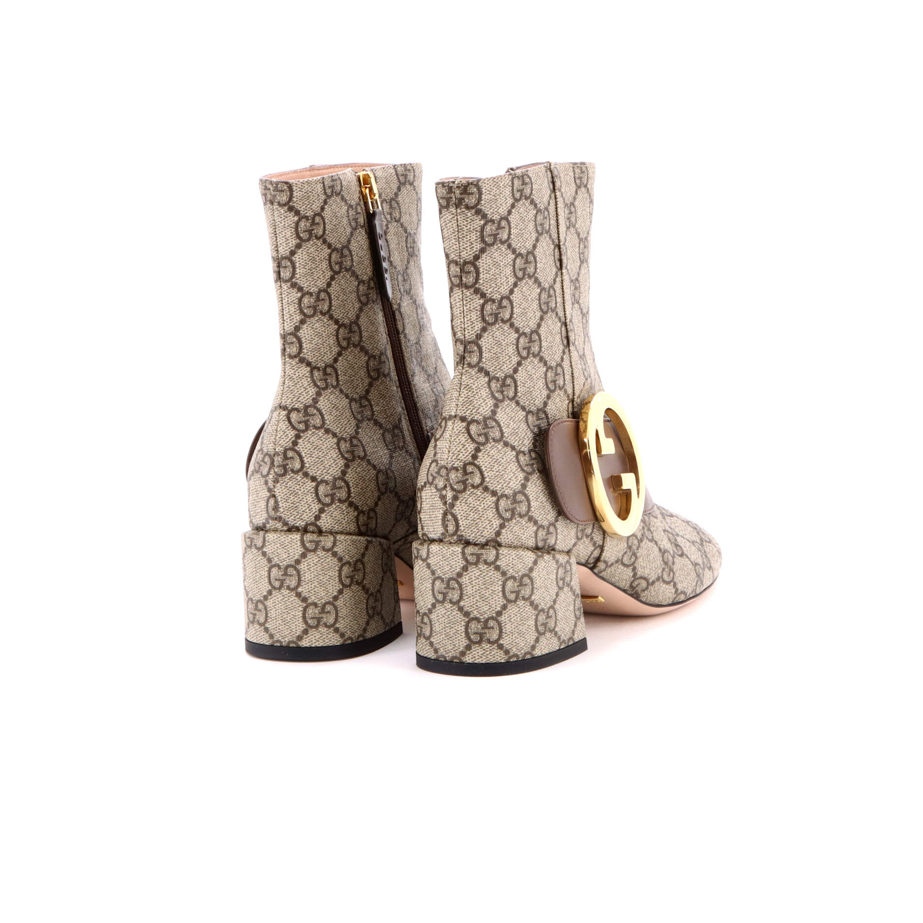 Women's GG Blondie Ankle Boots GG Coated Canvas - Image 3