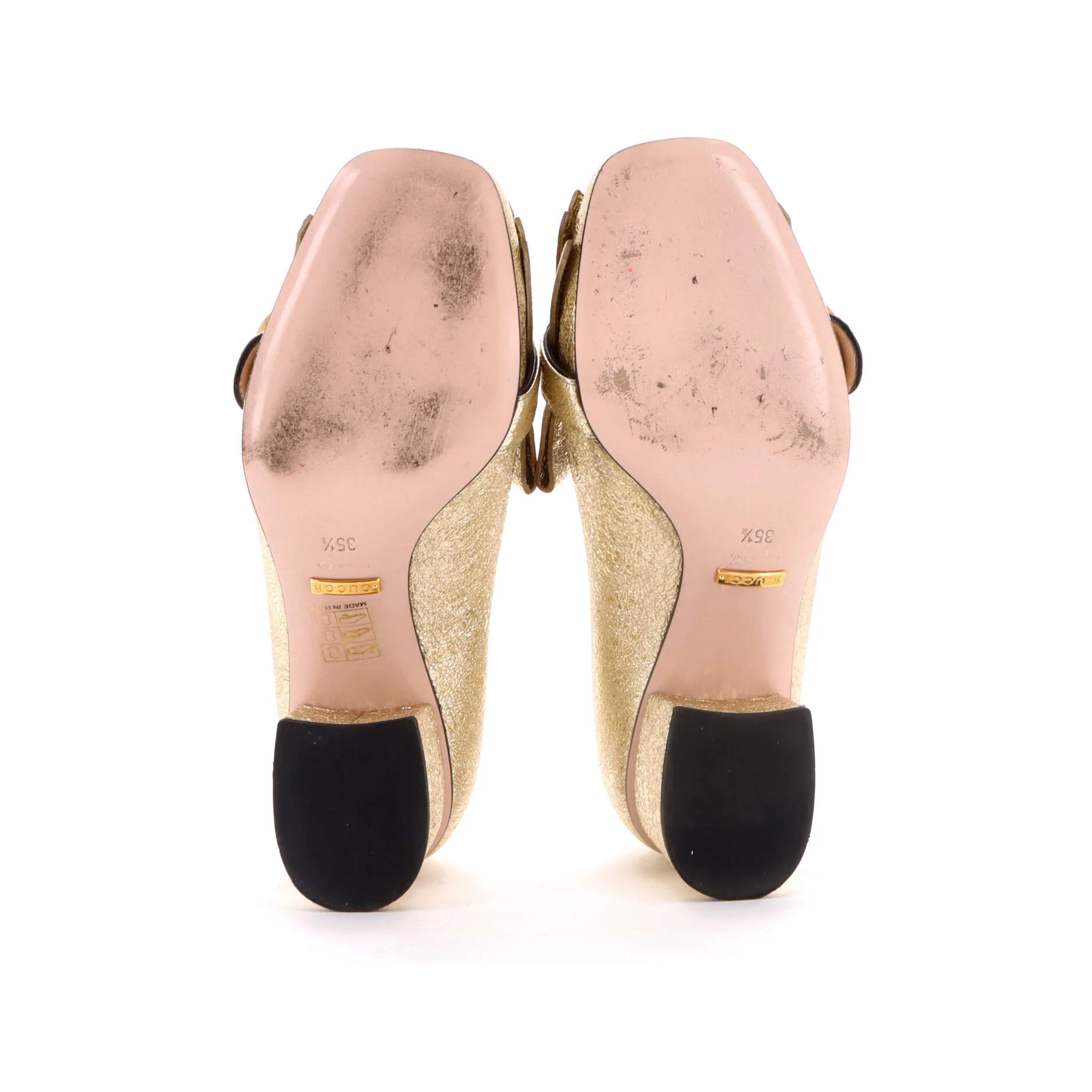 Women's GG Marmont Fringed Pumps Leather - Image 4
