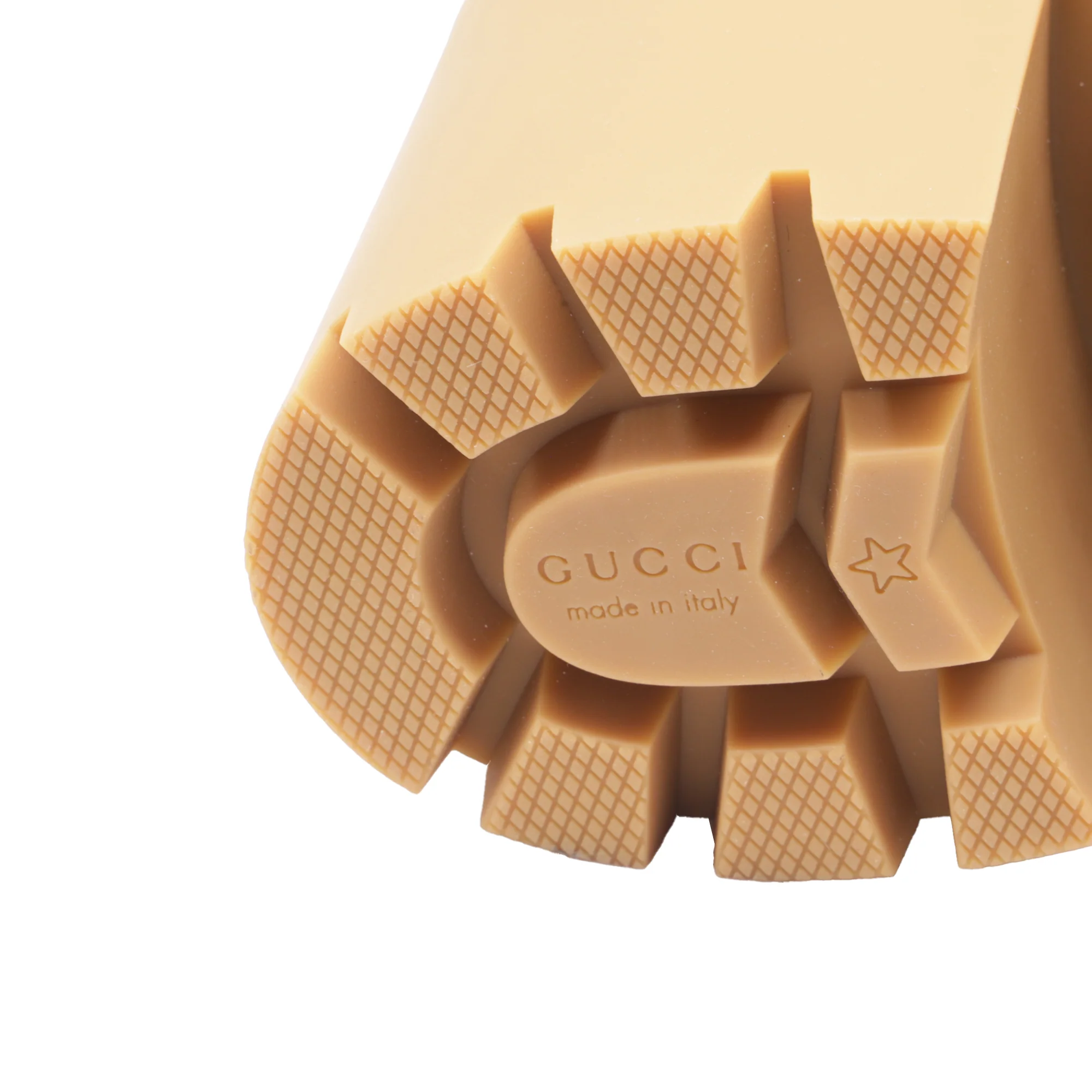 Women's Gucci GG Quilted Platform GG Canvas Lug Sole Ankle Boots in White Leather - Image 8