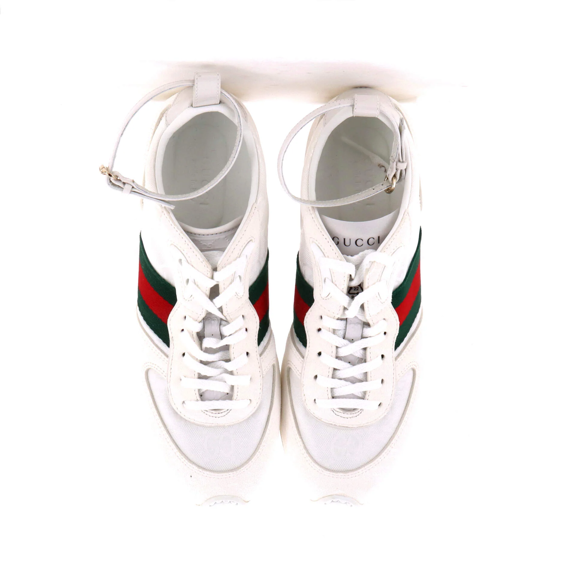 Women's Re-Motion Sneakers GG Nylon and Suede - Image 2