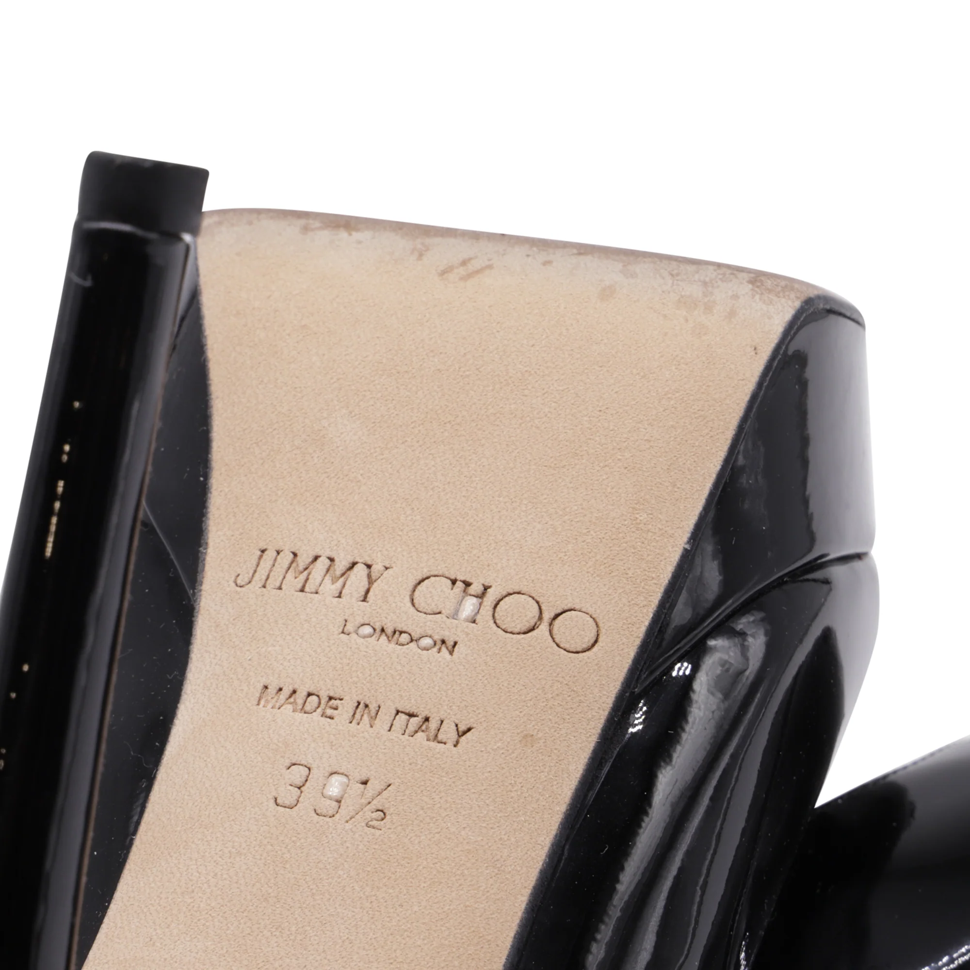 Women's Jimmy Choo Cosmic Platform Pumps in Black Patent Leather - Image 7