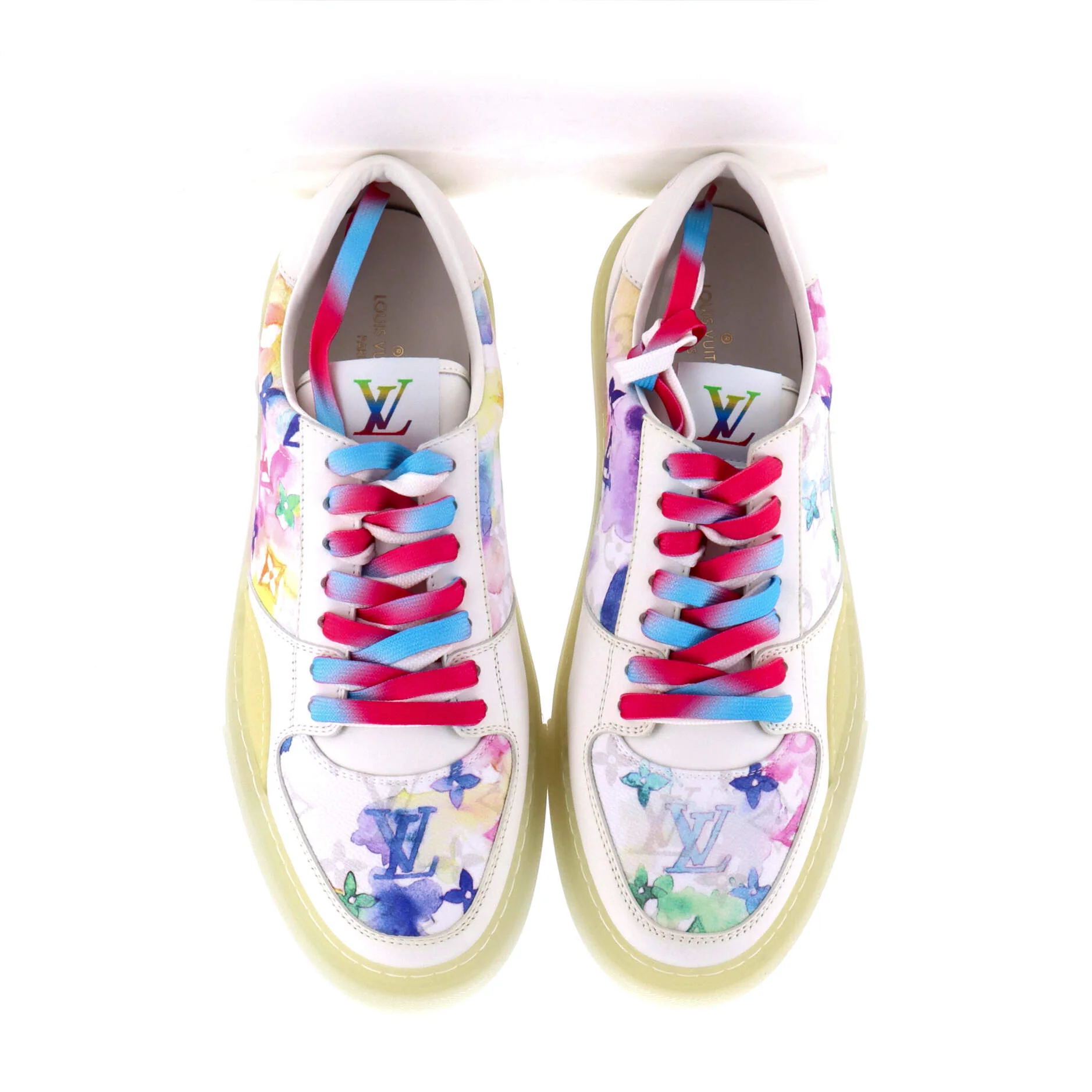 Men's LV Ollie Sneakers Limited Edition Monogram Watercolor Canvas - Image 2