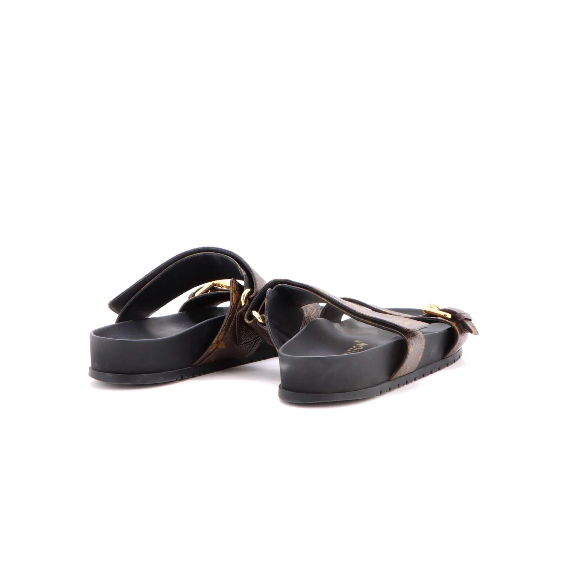 Women's Bom Dia Flat Mules Monogram Canvas - Image 3