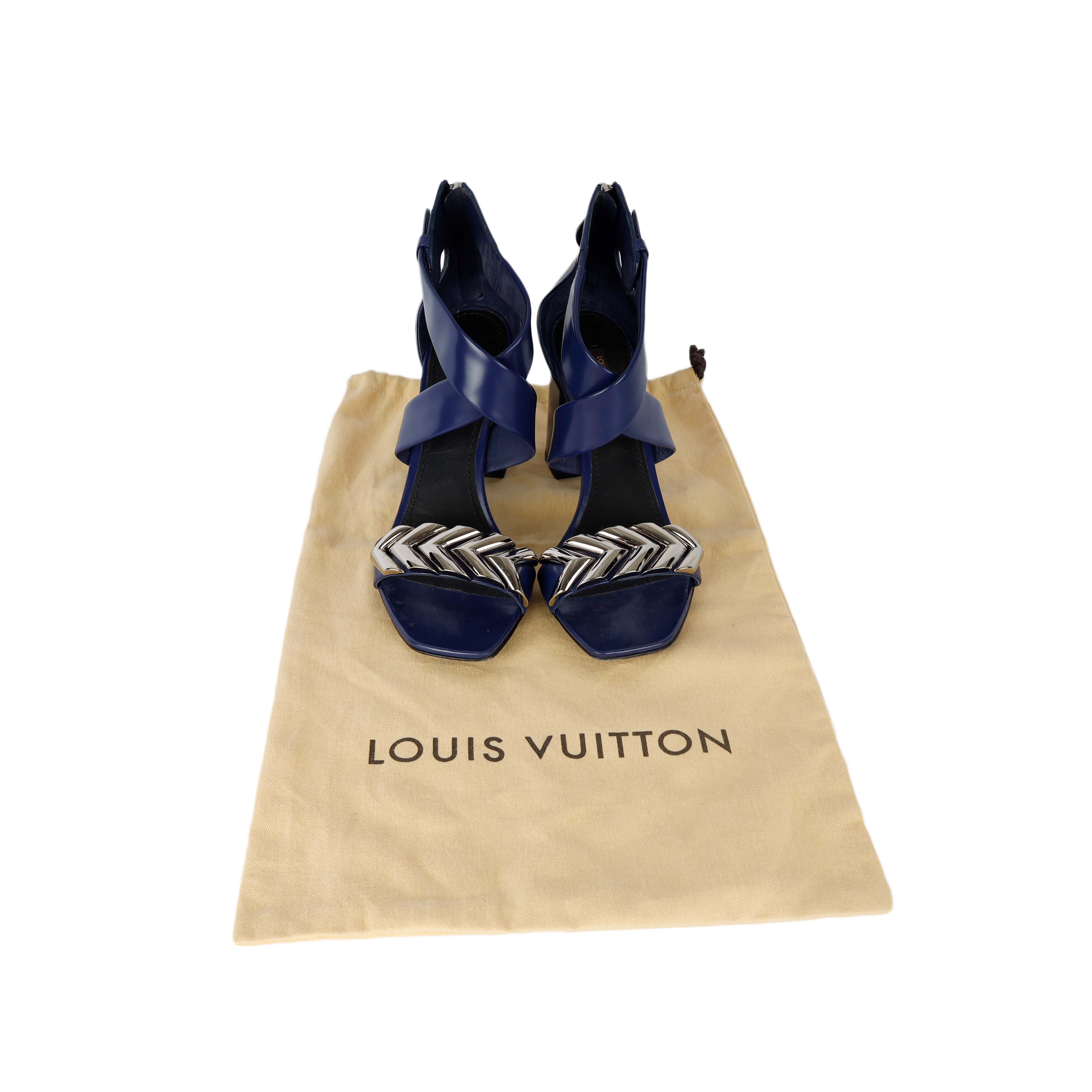 Women's Louis Vuitton Calfskin Westbound Block-heel Sandals - '10s - Image 5
