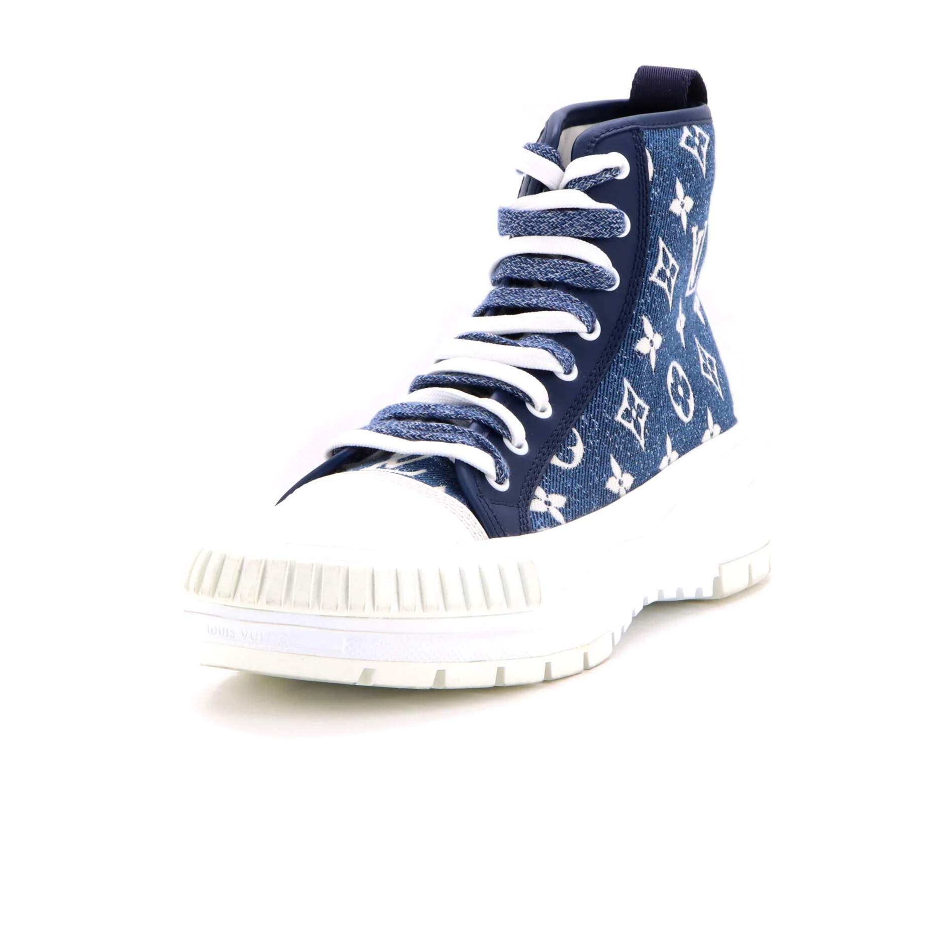 Women's LV Squad Sneaker Boots Monogram Jacquard