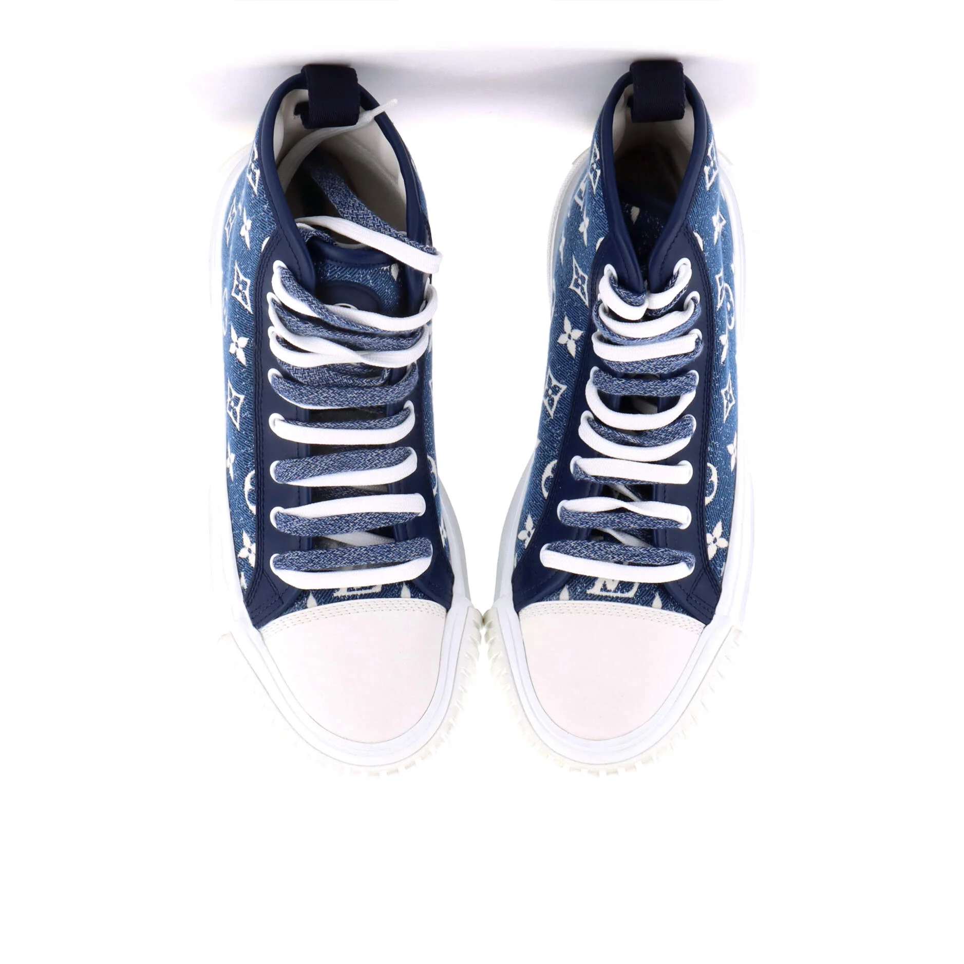 Women's LV Squad Sneaker Boots Monogram Jacquard - Image 2