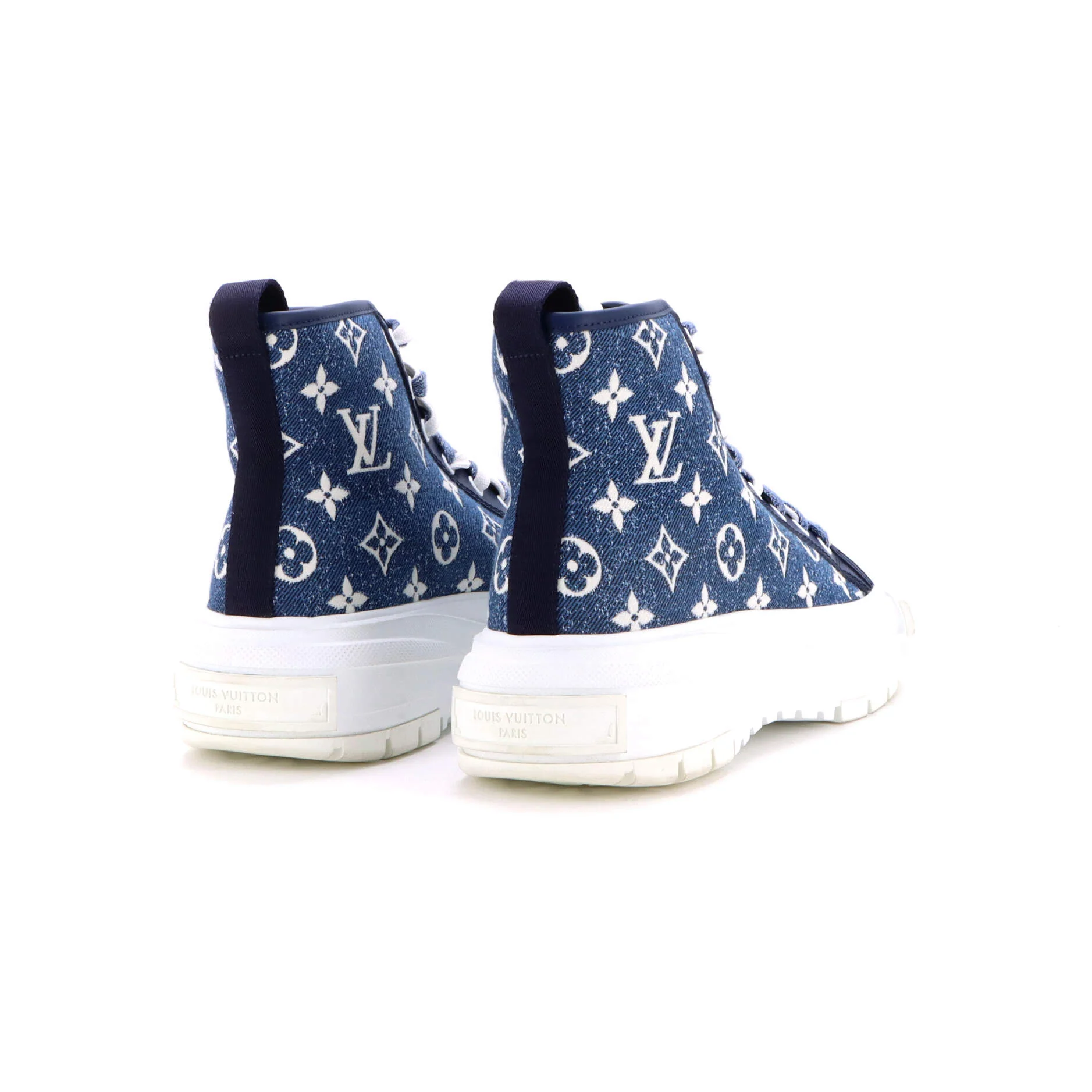 Women's LV Squad Sneaker Boots Monogram Jacquard - Image 3