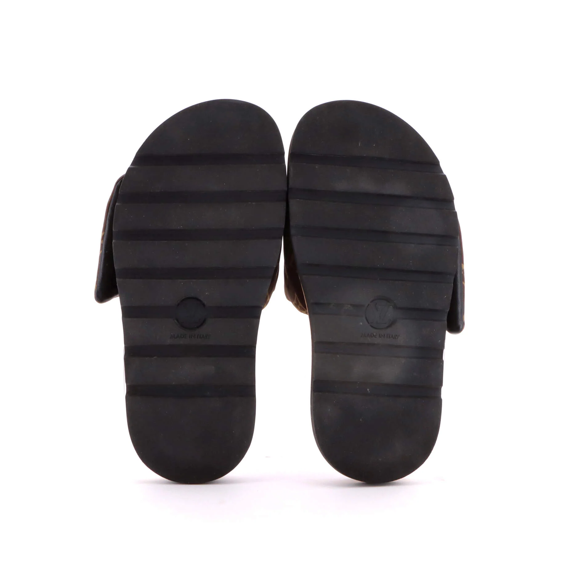 Women's Pool Pillow Comfort Mule Sandals Monogram Nylon - Image 4