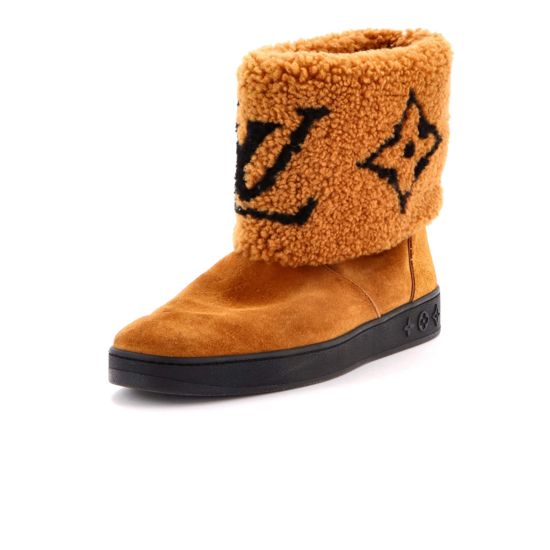 Women's Snowdrop Flat Ankle Boots Suede and Shearling
