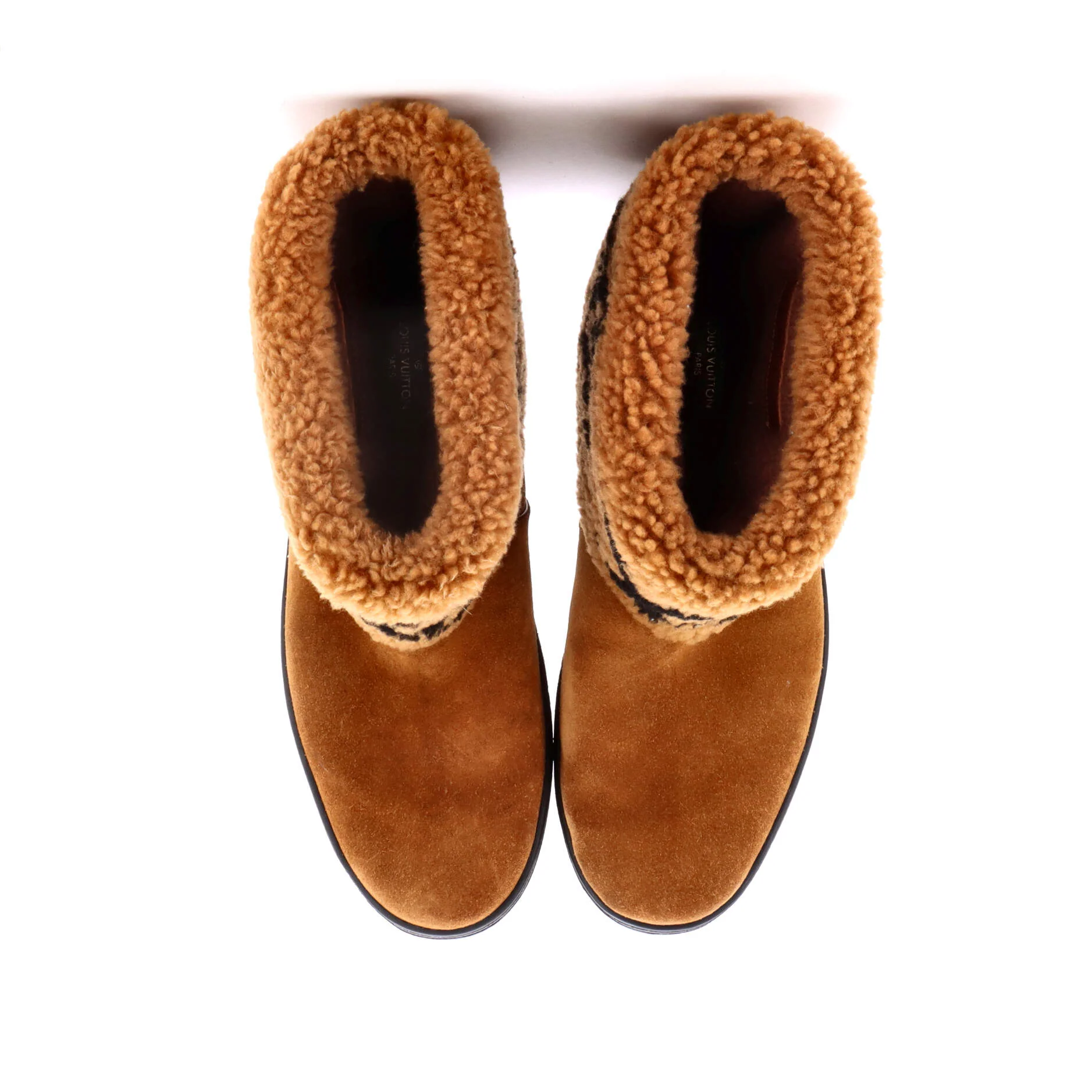 Women's Snowdrop Flat Ankle Boots Suede and Shearling - Image 2