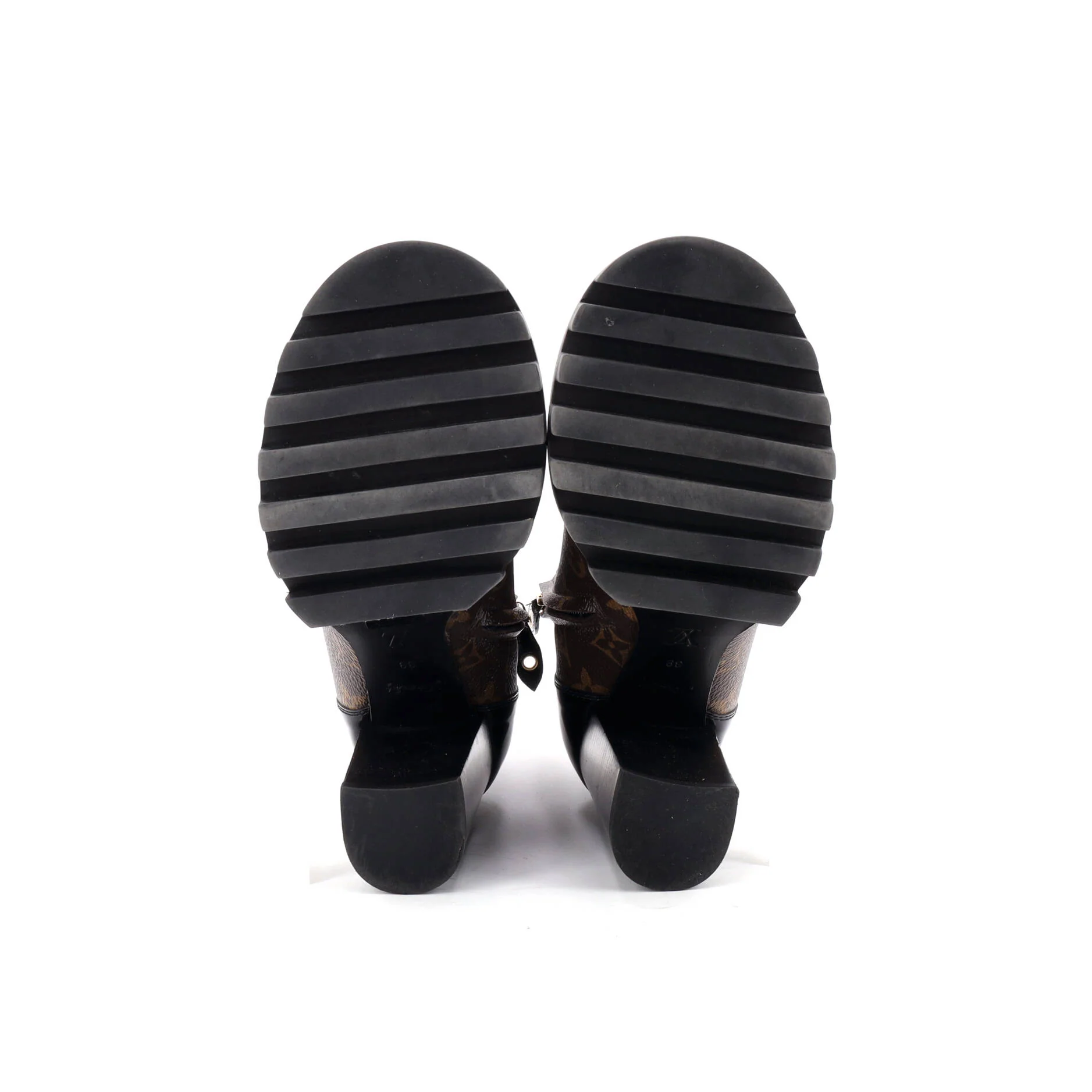 Women's Star Trail Ankle Boots Monogram Canvas with Patent - Image 4