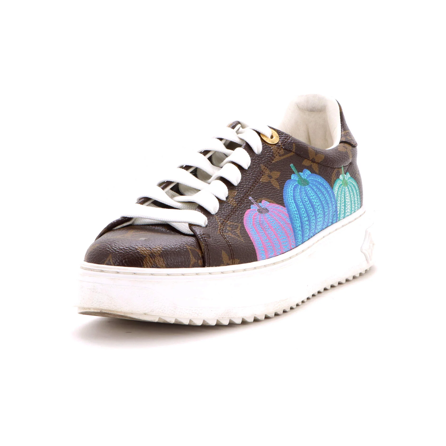 Women's Time Out Sneakers Yayoi Kusama Pumpkins Monogram Canvas