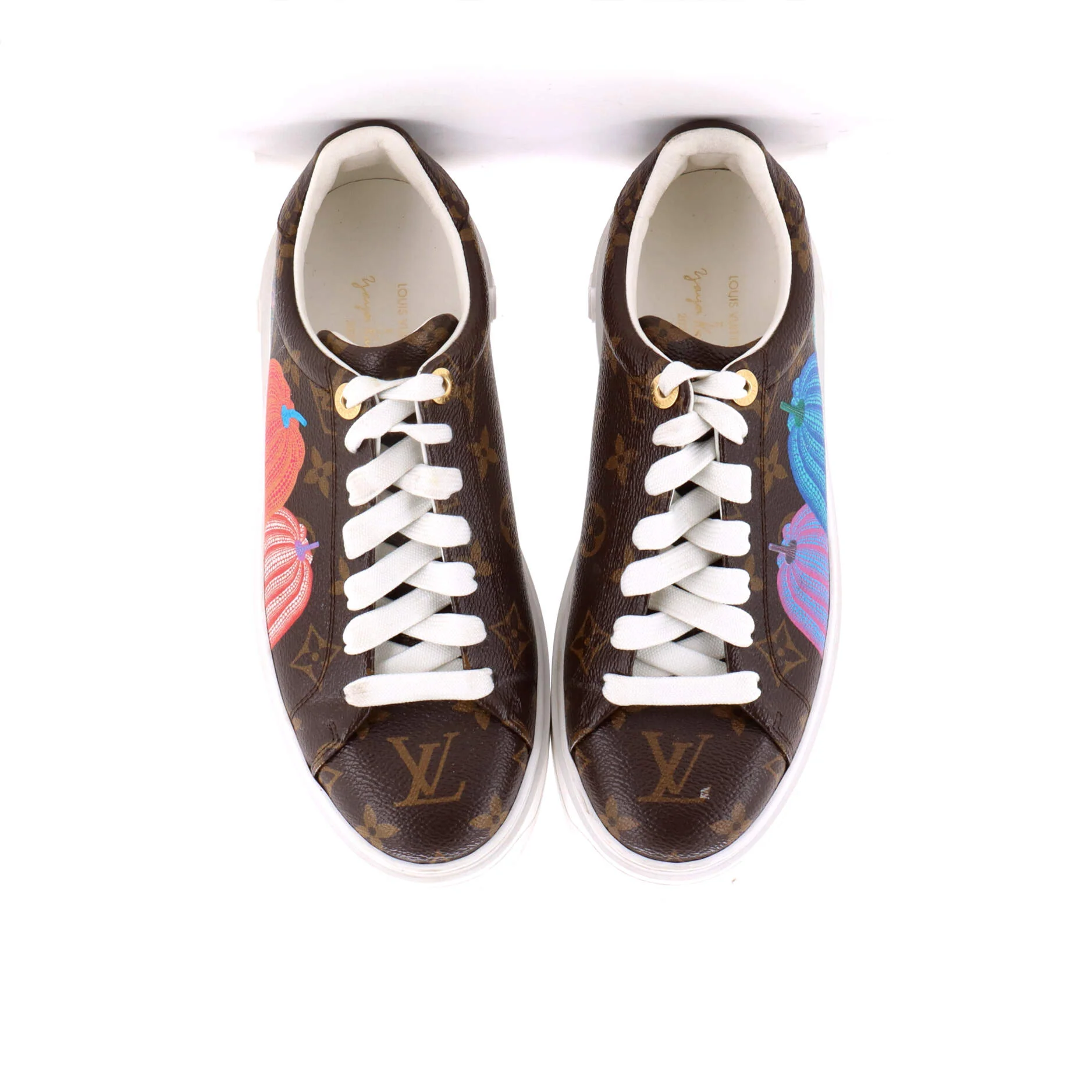 Women's Time Out Sneakers Yayoi Kusama Pumpkins Monogram Canvas - Image 2