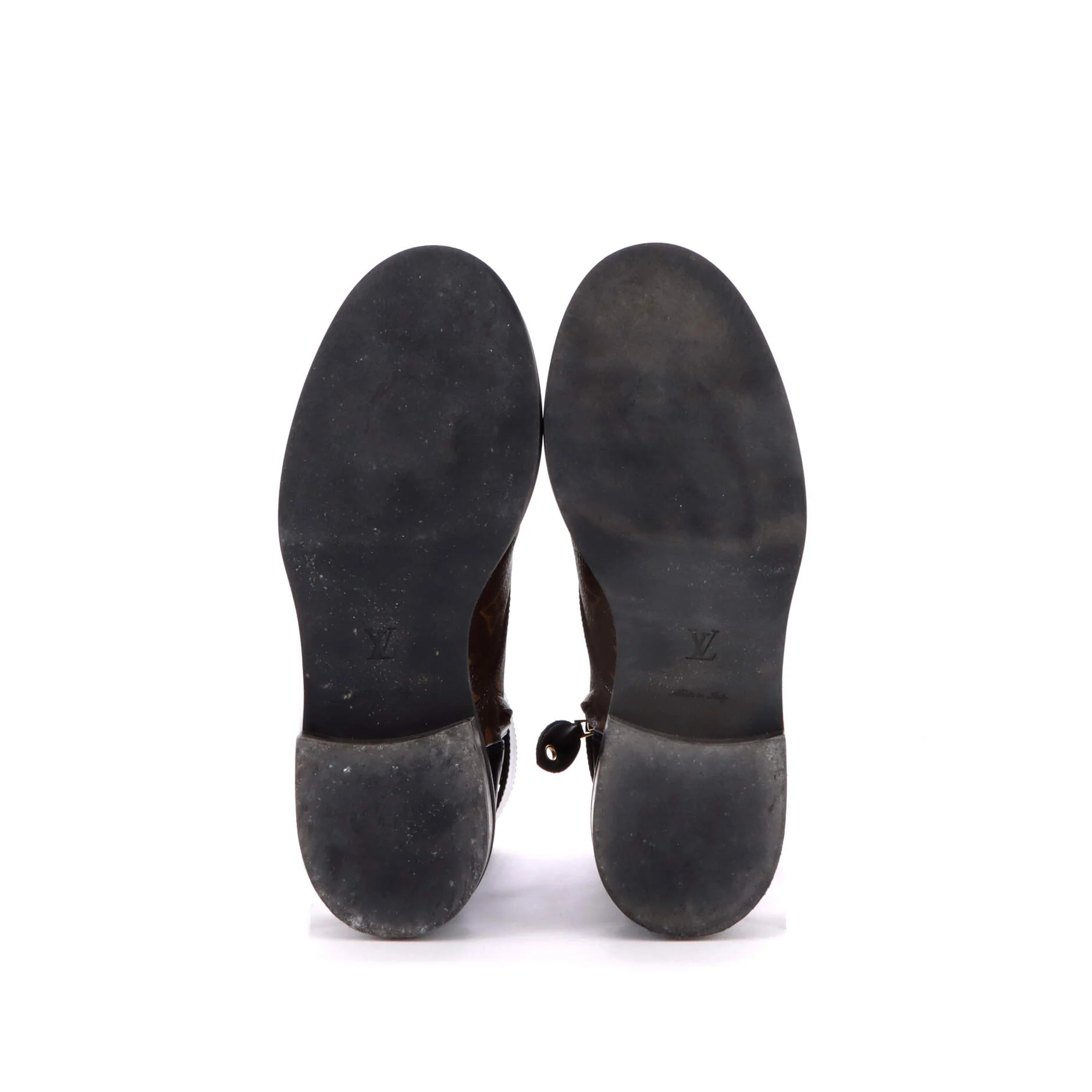 Women's Wonderland Flat Ranger Boots Monogram Canvas and Leather - Image 4