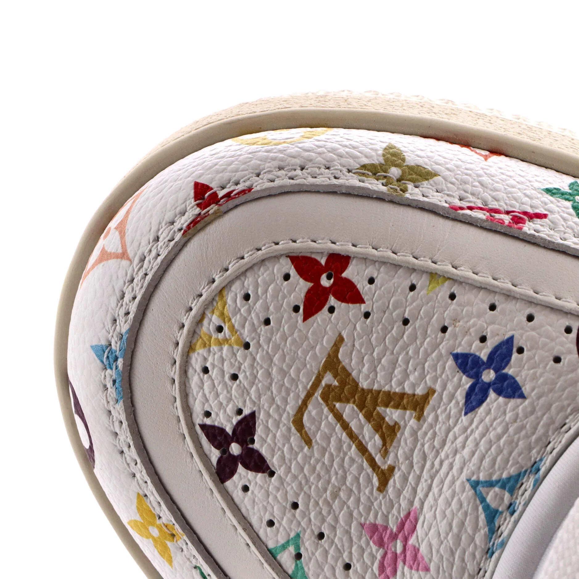 x Takashi Murakami Men's LV Trainer Sneakers Monogram Multicolor Leather - Image 5