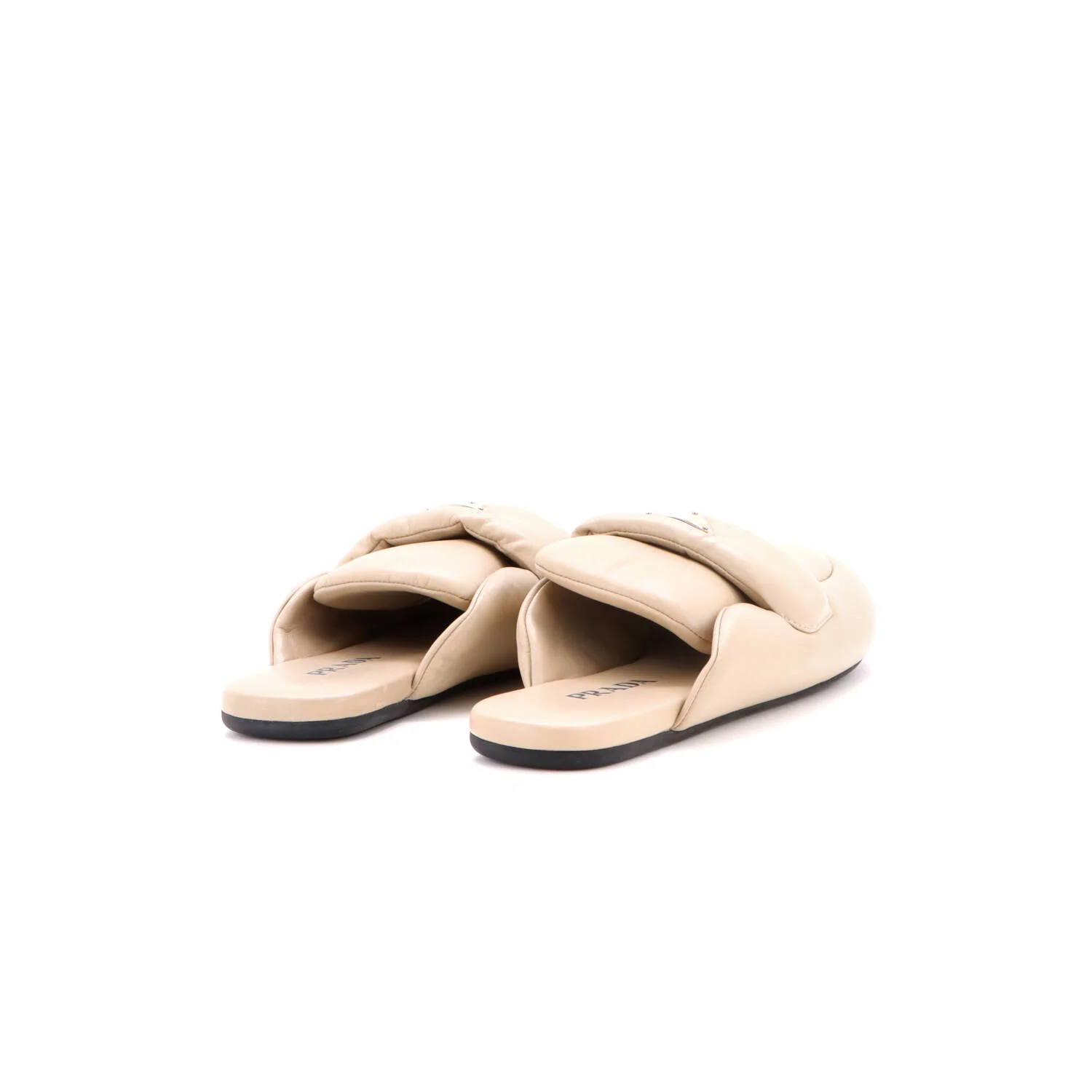 Triangle Logo Mule Loafers Padded Leather - Image 3
