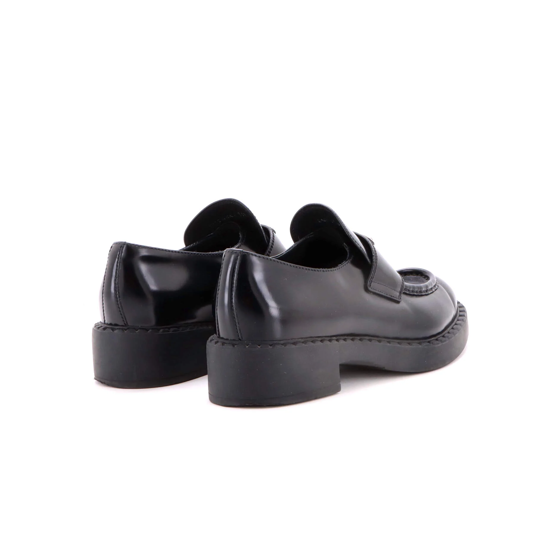 Women's Triangle Logo Loafers Leather - Image 3