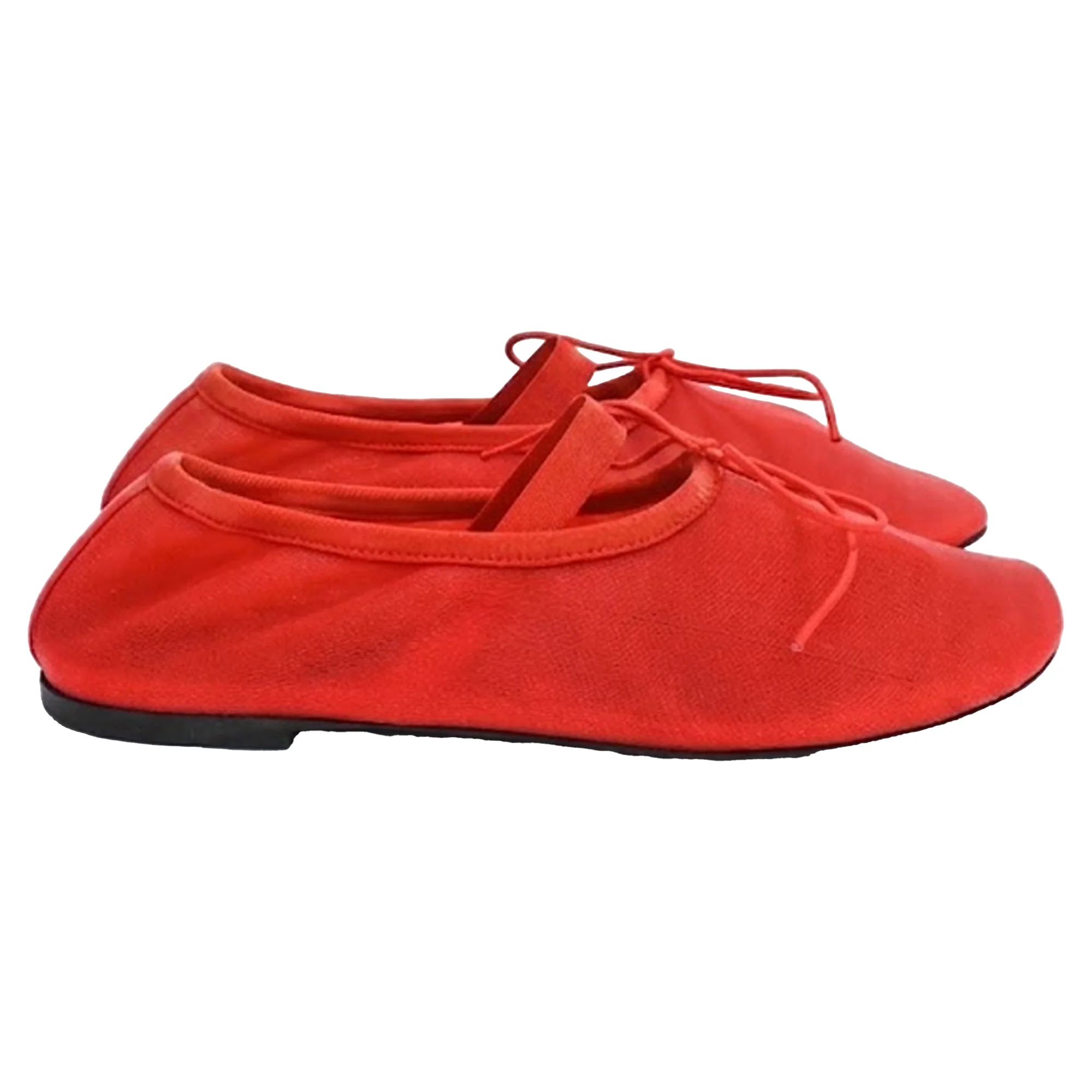 Women's Proenza Schouler Glove Mary Jane Ballerinas in Red Polyamide