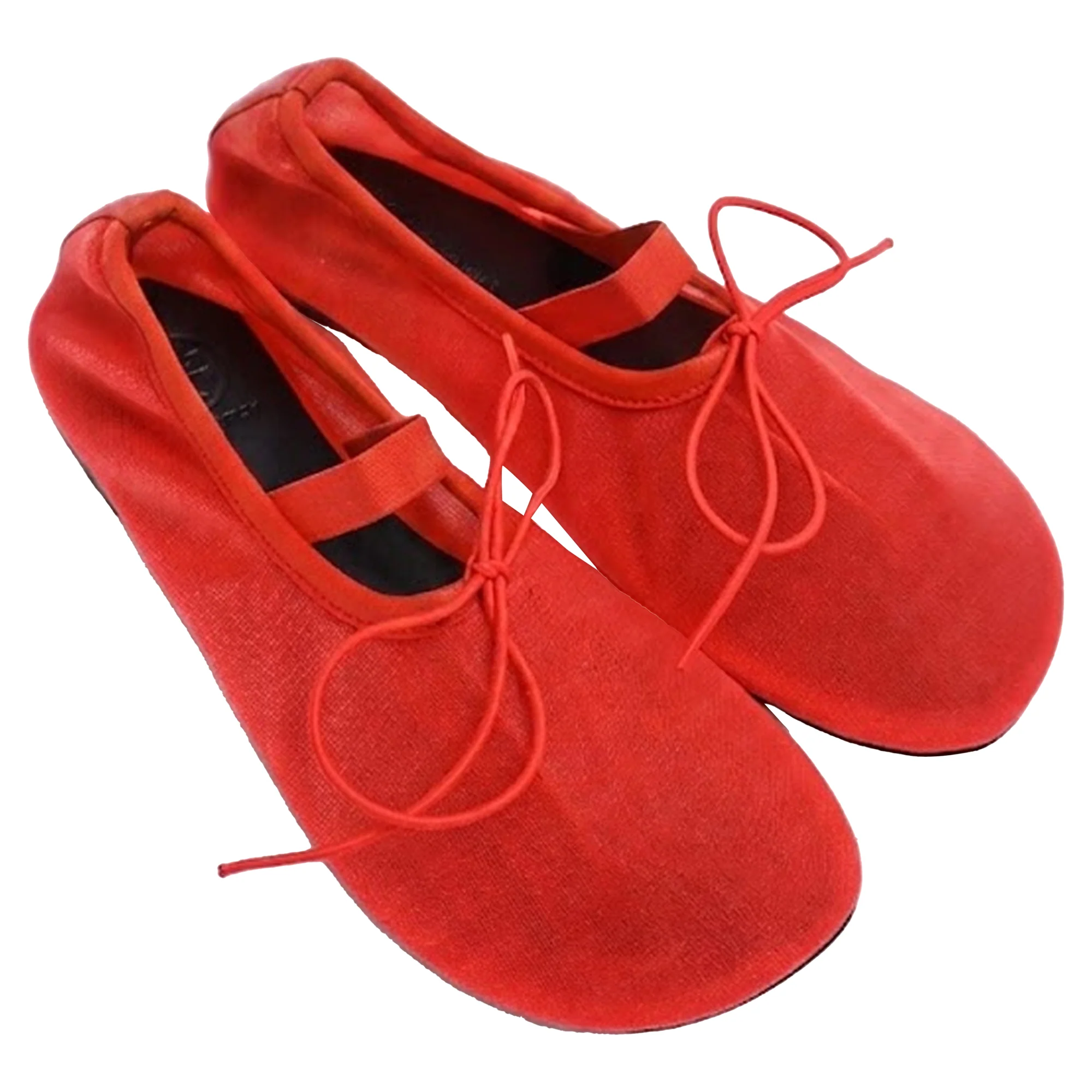 Women's Proenza Schouler Glove Mary Jane Ballerinas in Red Polyamide - Image 4