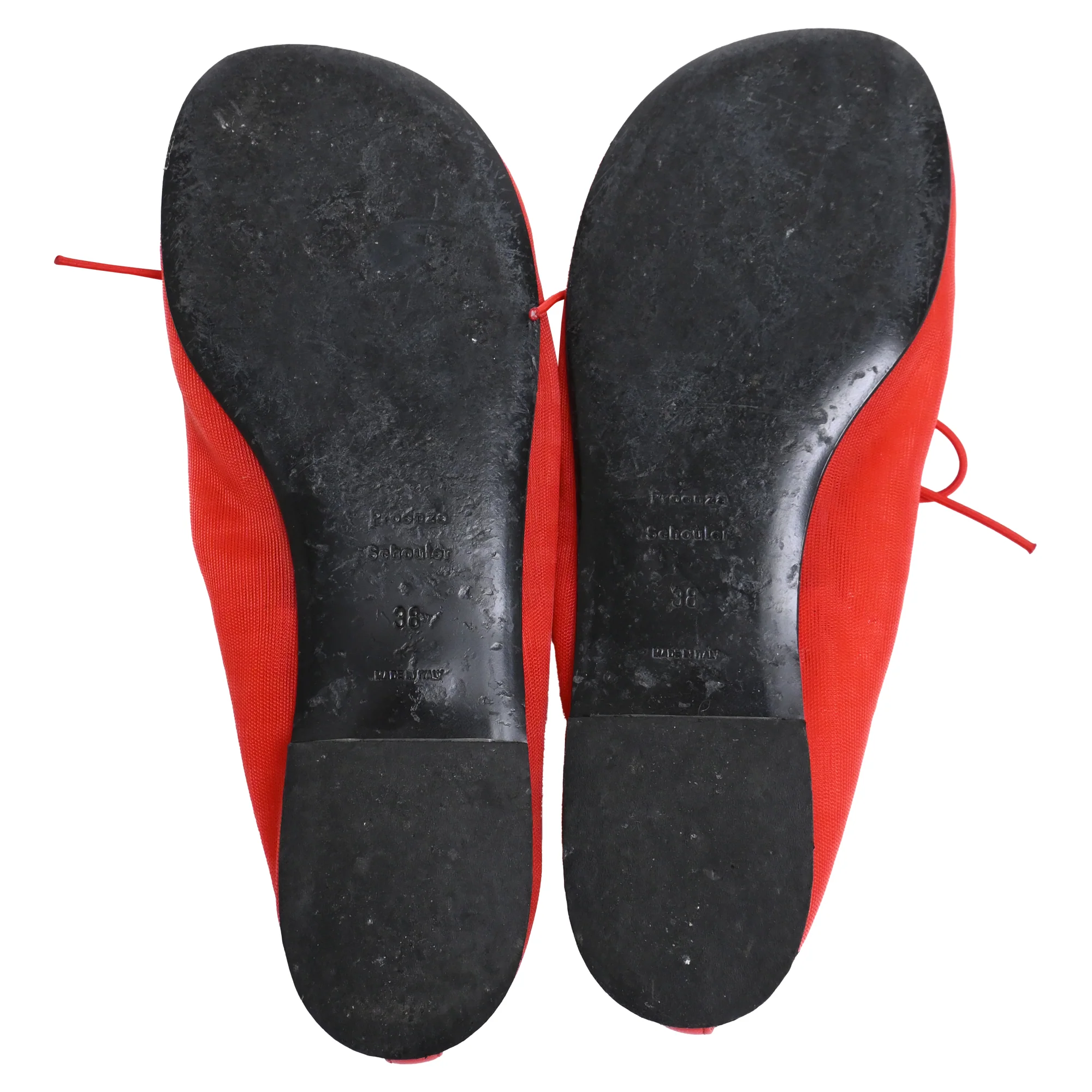 Women's Proenza Schouler Glove Mary Jane Ballerinas in Red Polyamide - Image 6