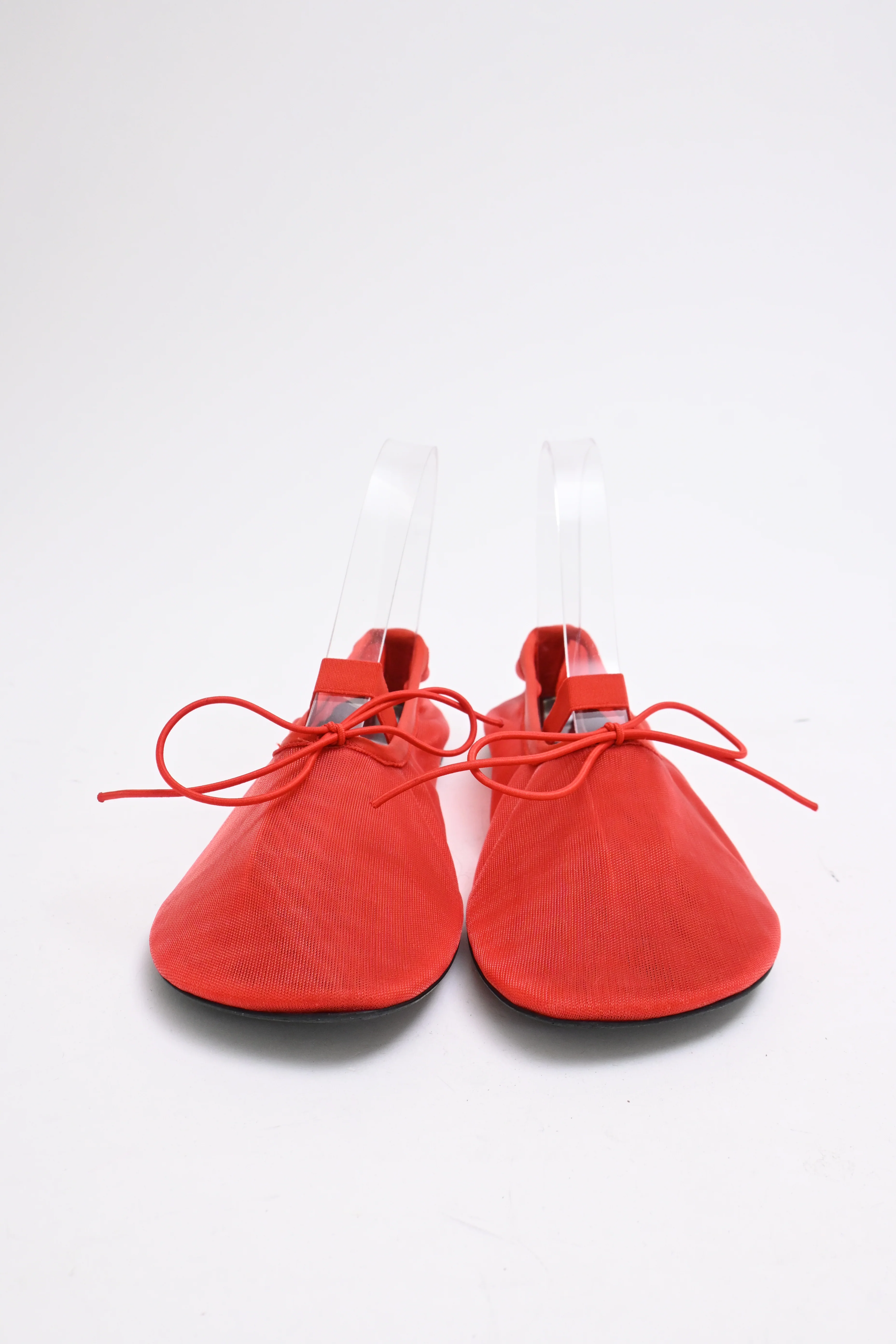 Women's Proenza Schouler Glove Mary Jane Ballerinas in Red Polyamide - Image 9