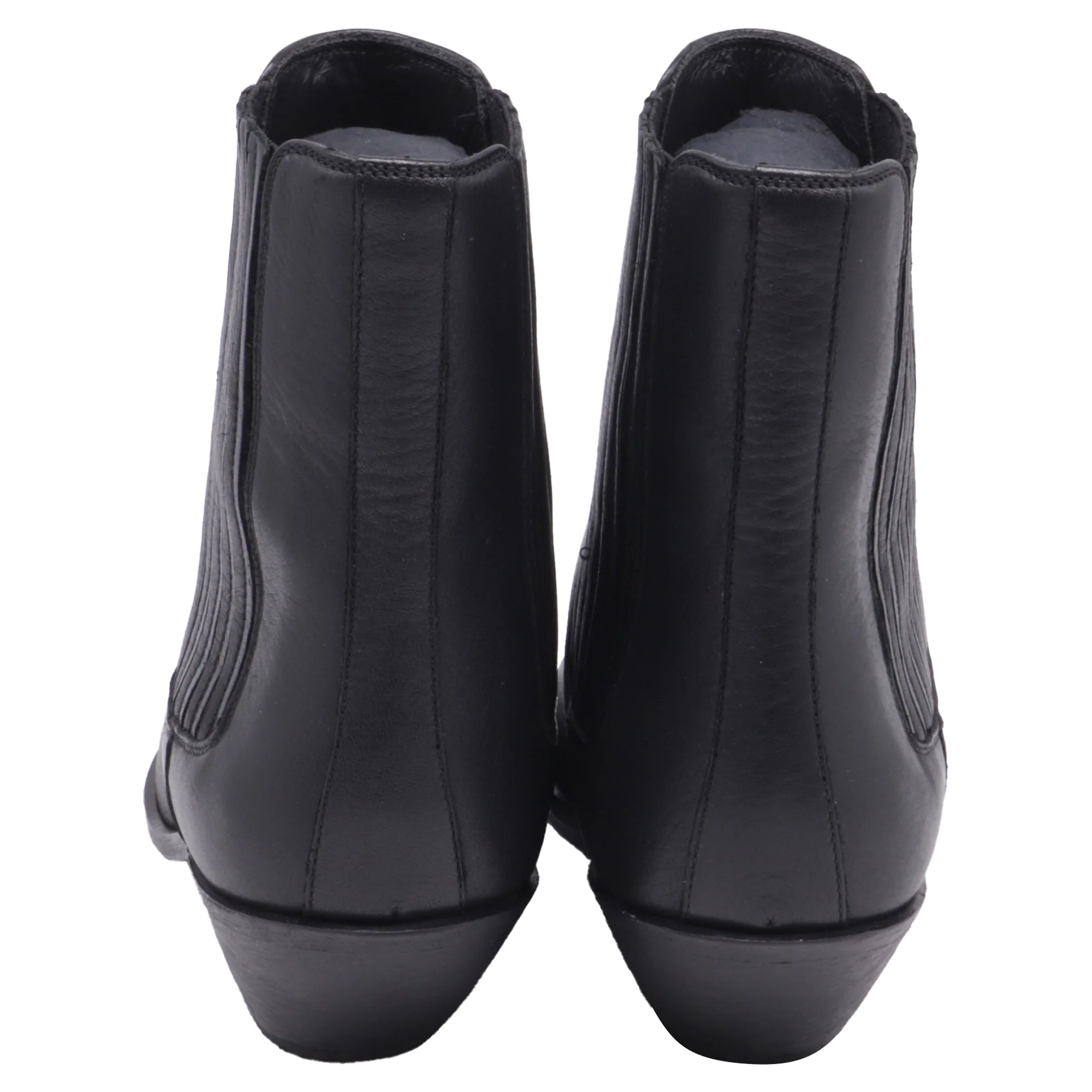 Women's Saint Laurent West 45 Chelsea Boots in Black Leather - Image 10