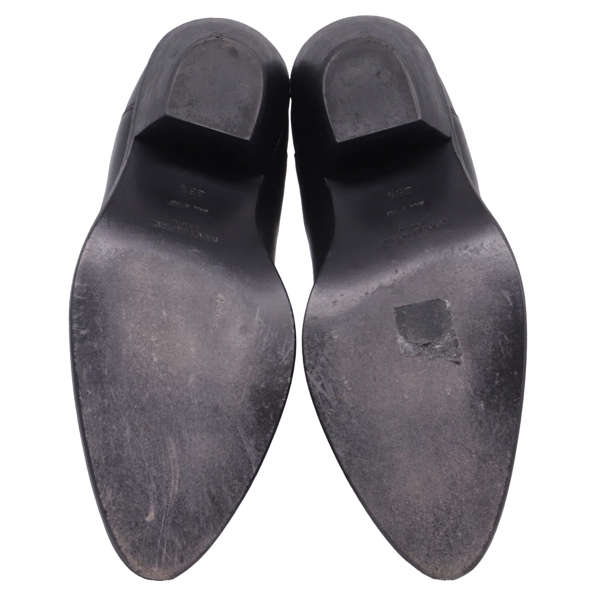 Women's Saint Laurent West 45 Chelsea Boots in Black Leather - Image 5