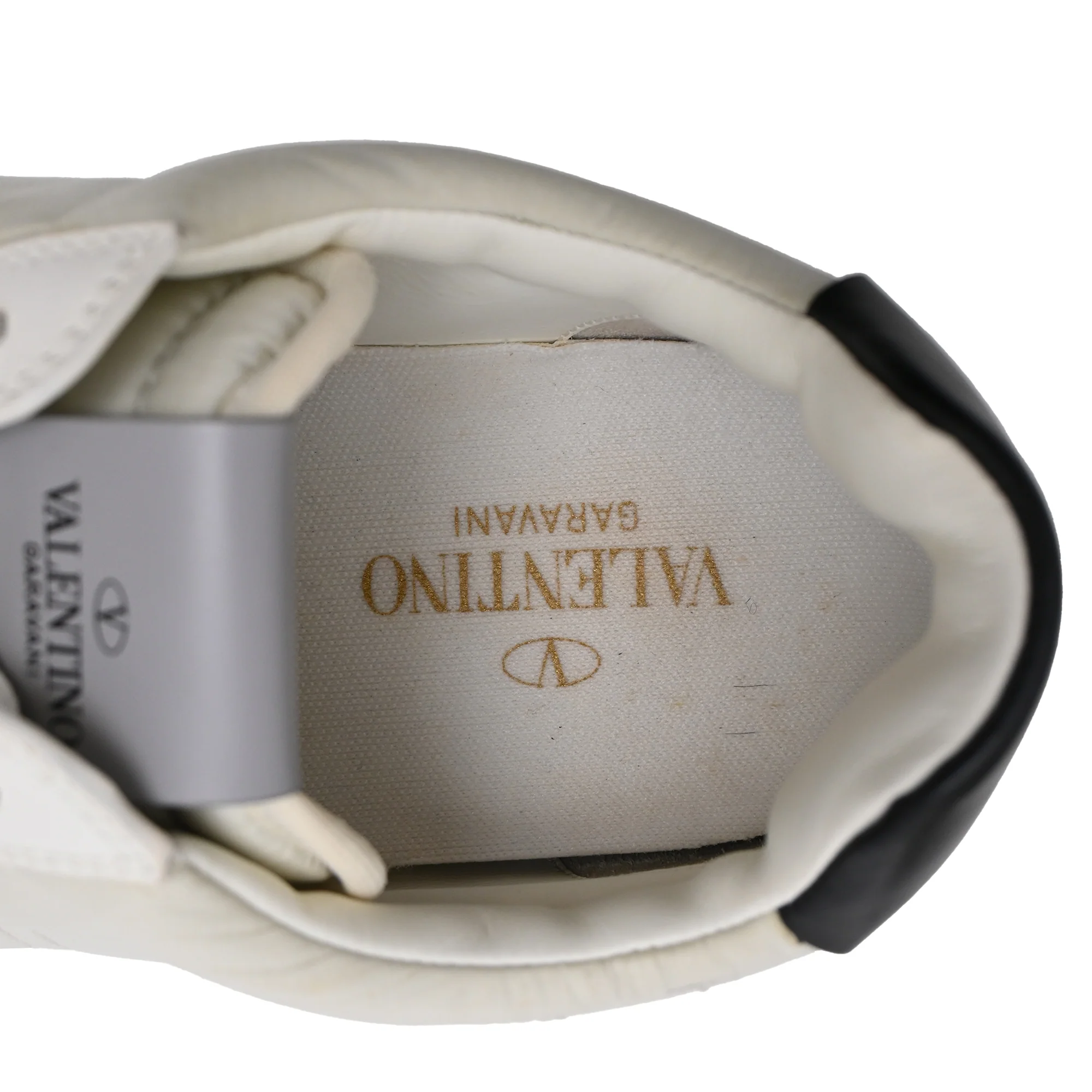 Men's  Valentino Garavani VLTN Roller Sneakers in White Nylon - Image 7
