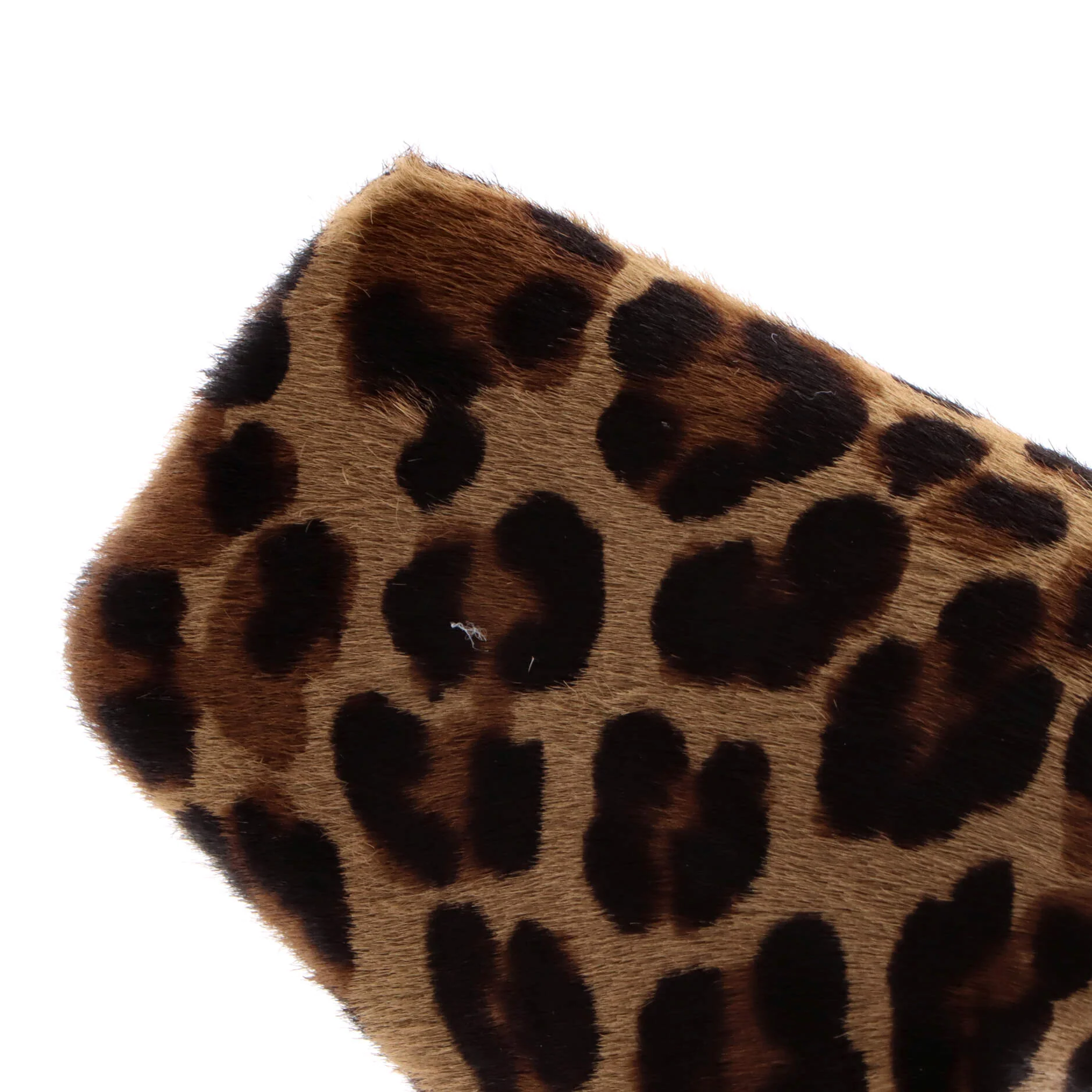 Women's Buckle Knee High Heeled Boots Printed Pony Hair - Image 5