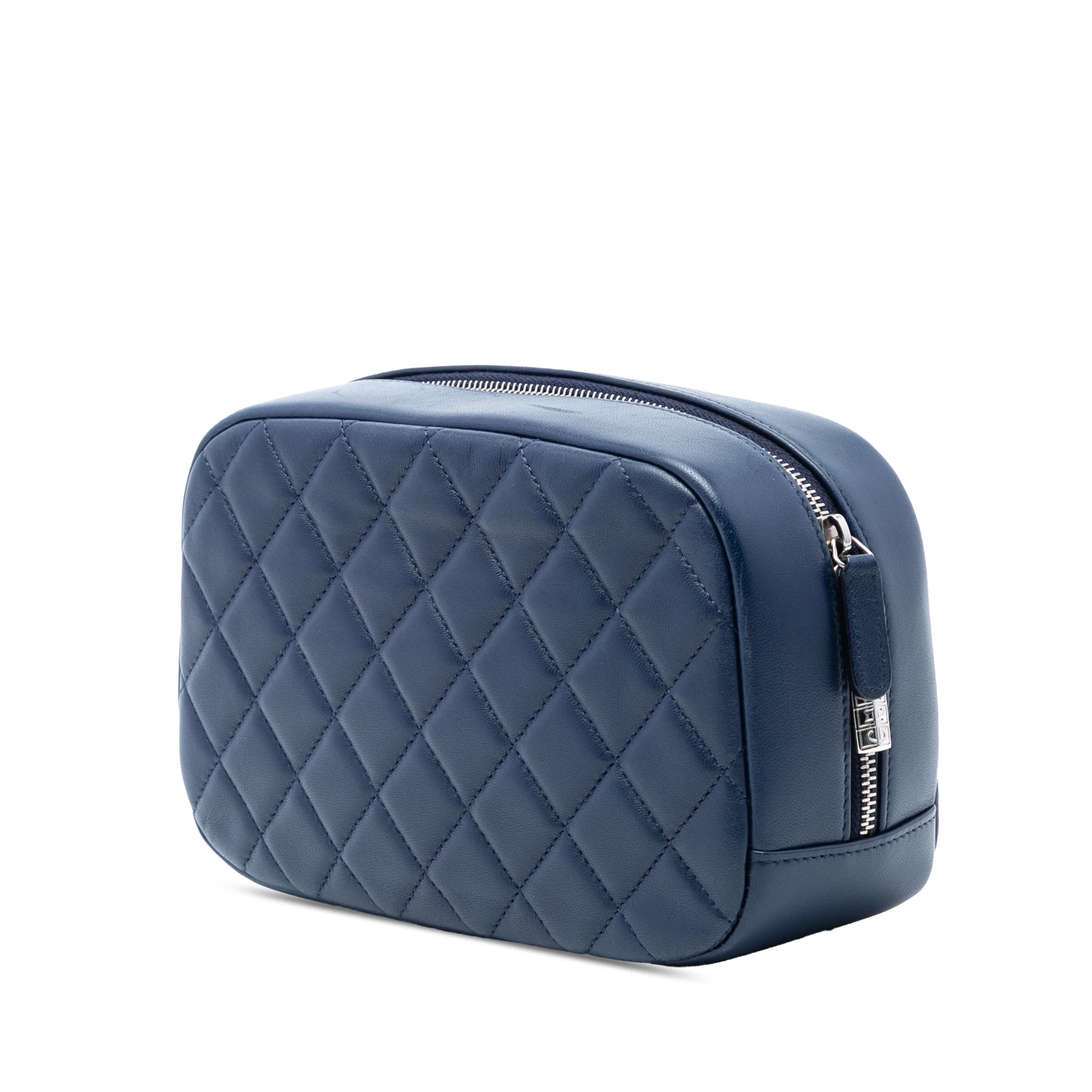 Curvy Cosmetic Pouch Quilted Lambskin Medium - Image 2