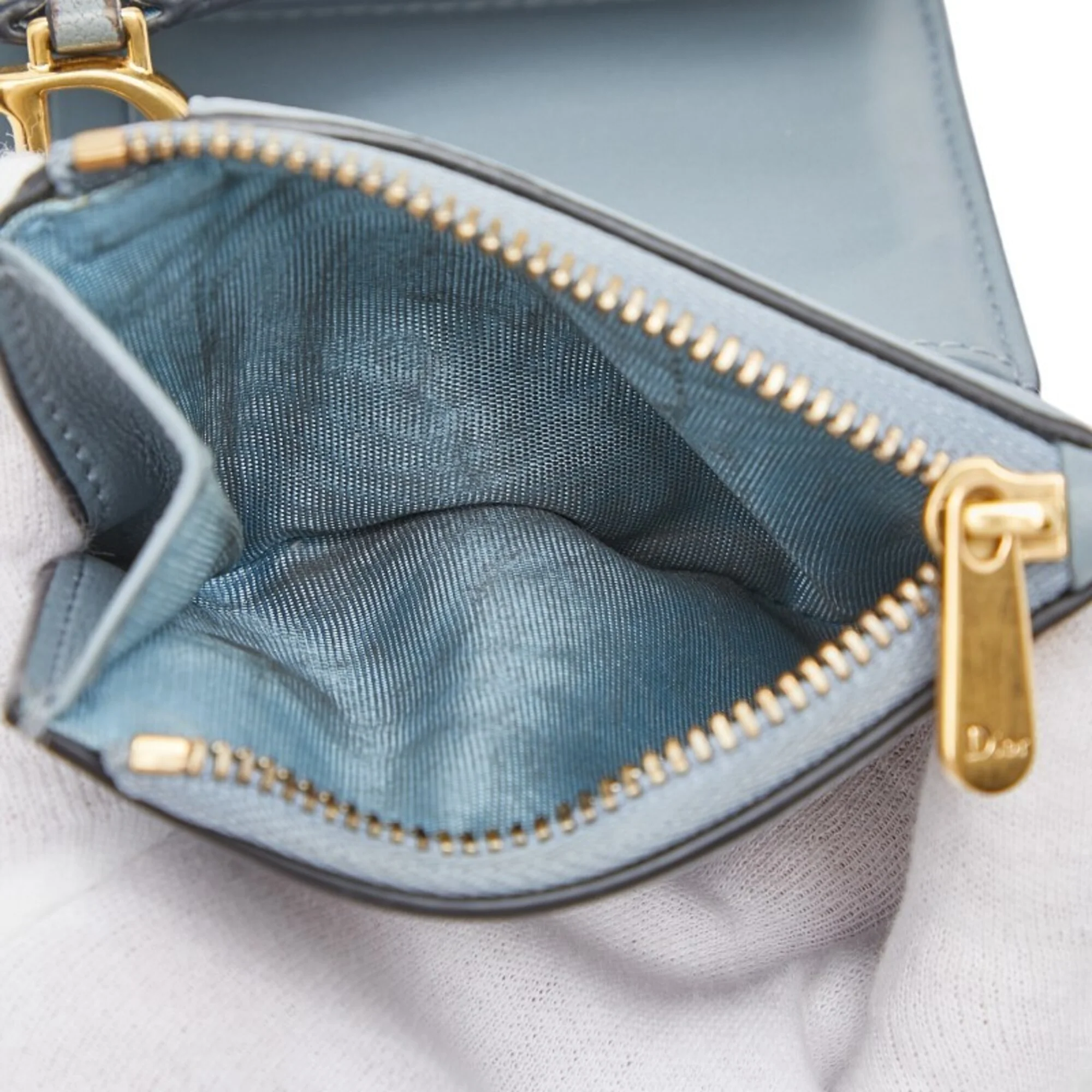 Saddle Lotus Wallet Leather Mini - Image 8