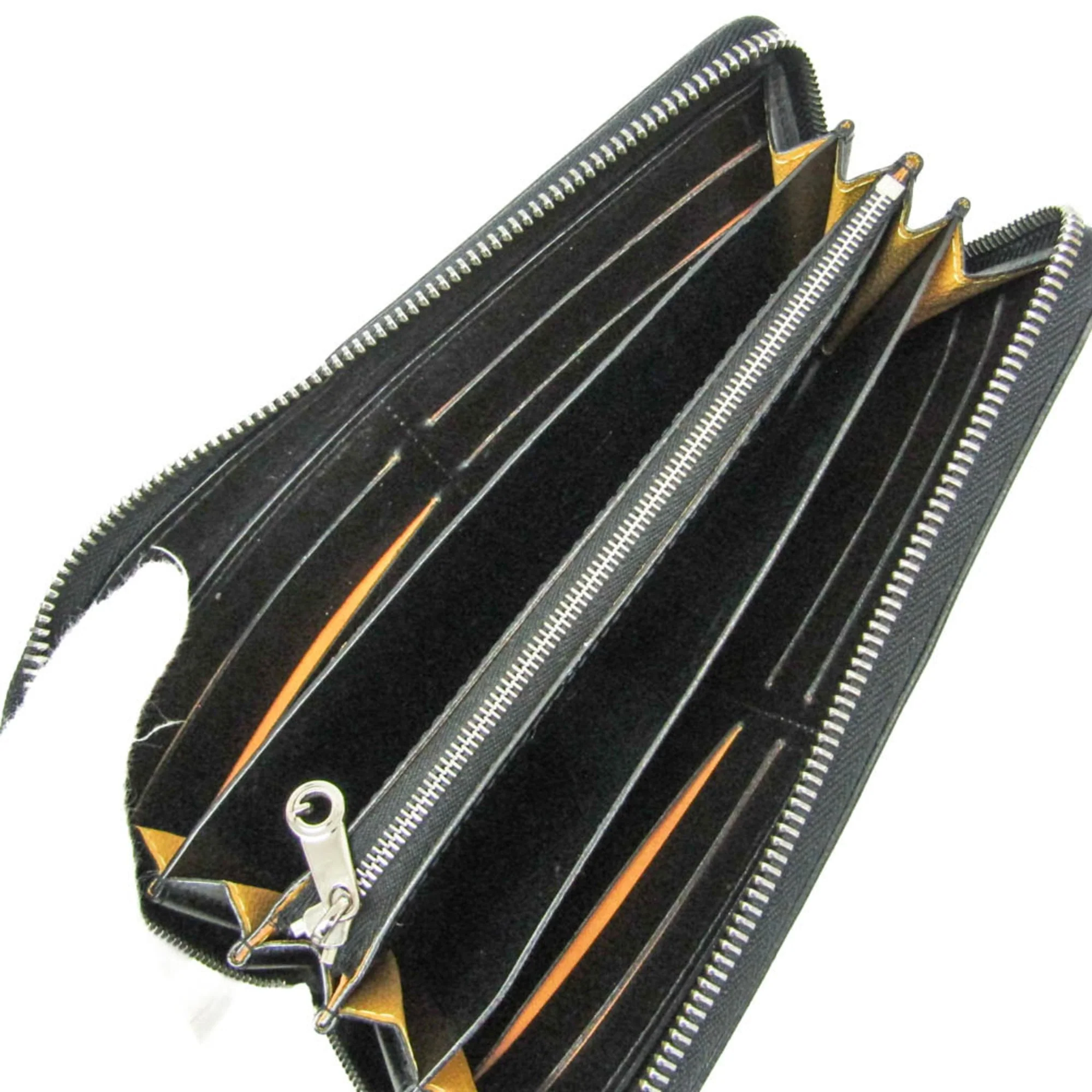 Matignon Zip Wallet Coated Canvas with Leather - Image 3