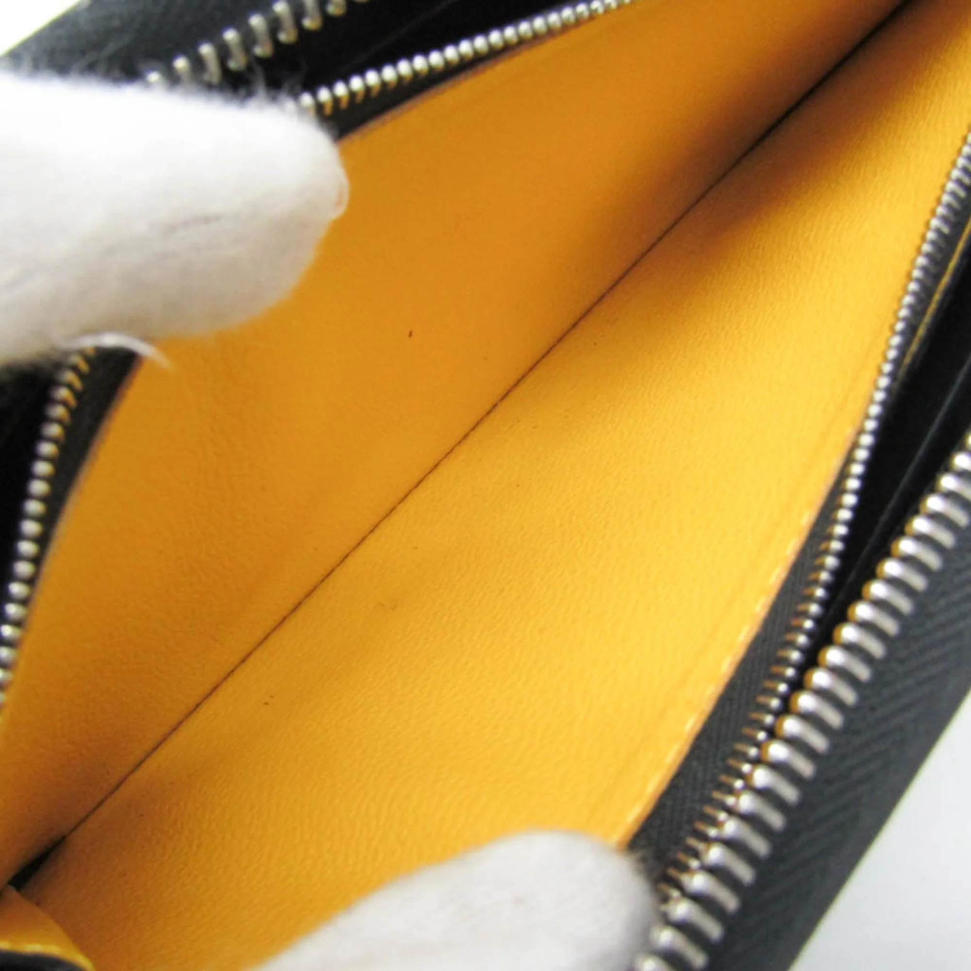 Matignon Zip Wallet Coated Canvas with Leather - Image 4