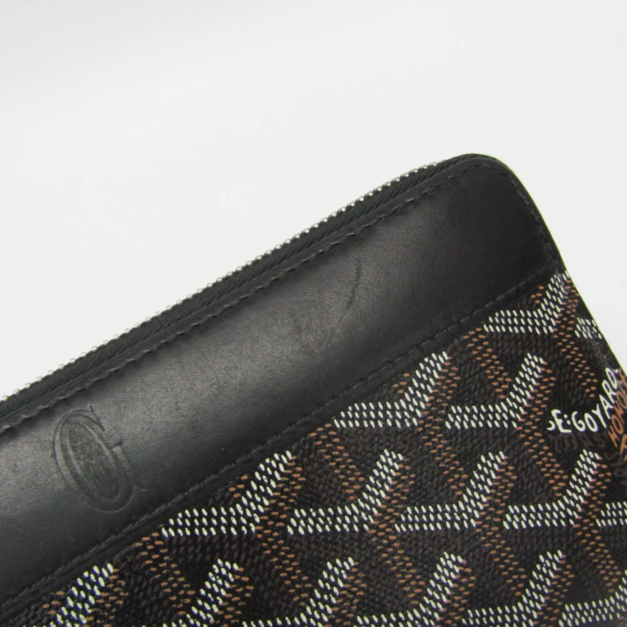 Matignon Zip Wallet Coated Canvas with Leather - Image 7
