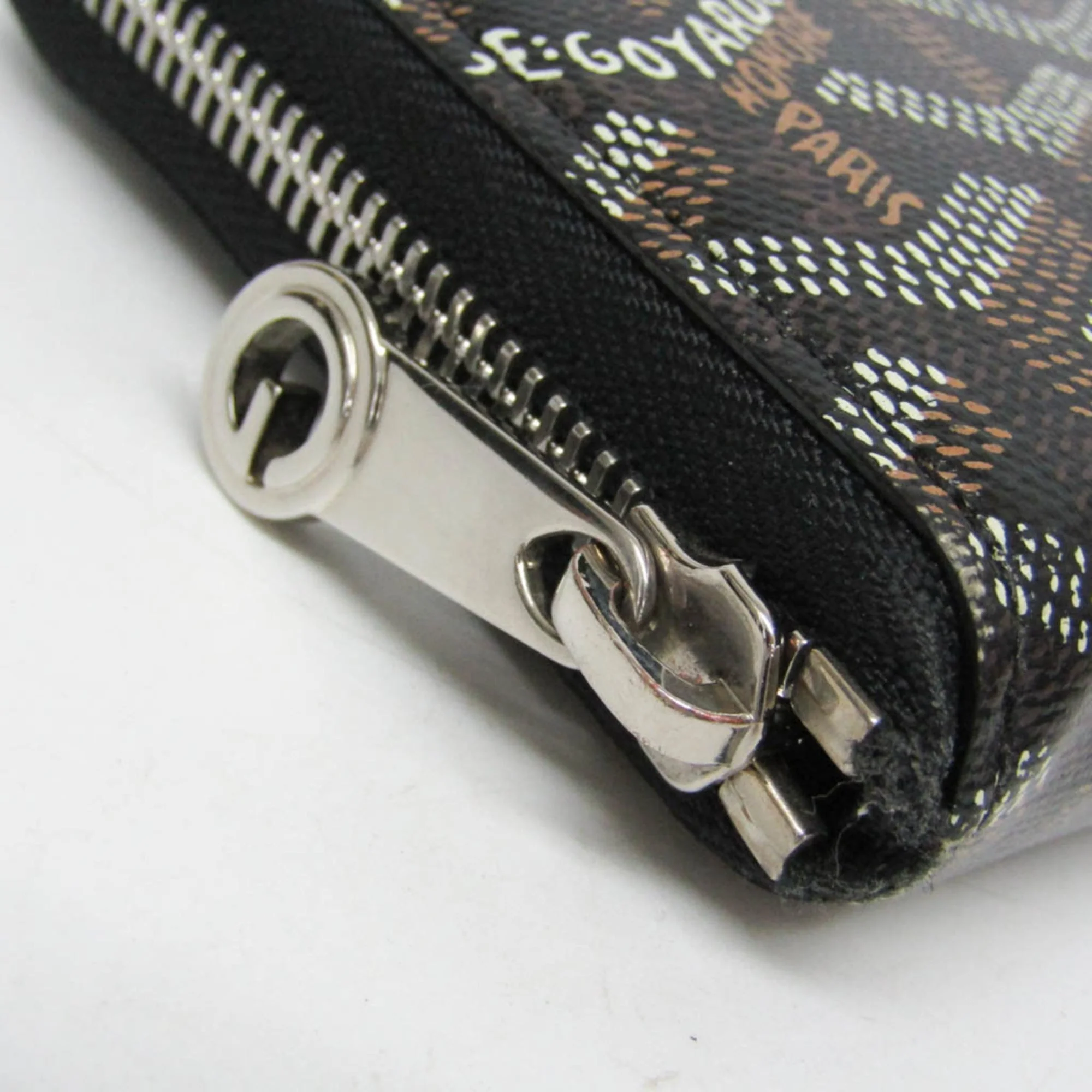 Matignon Zip Wallet Coated Canvas with Leather - Image 9