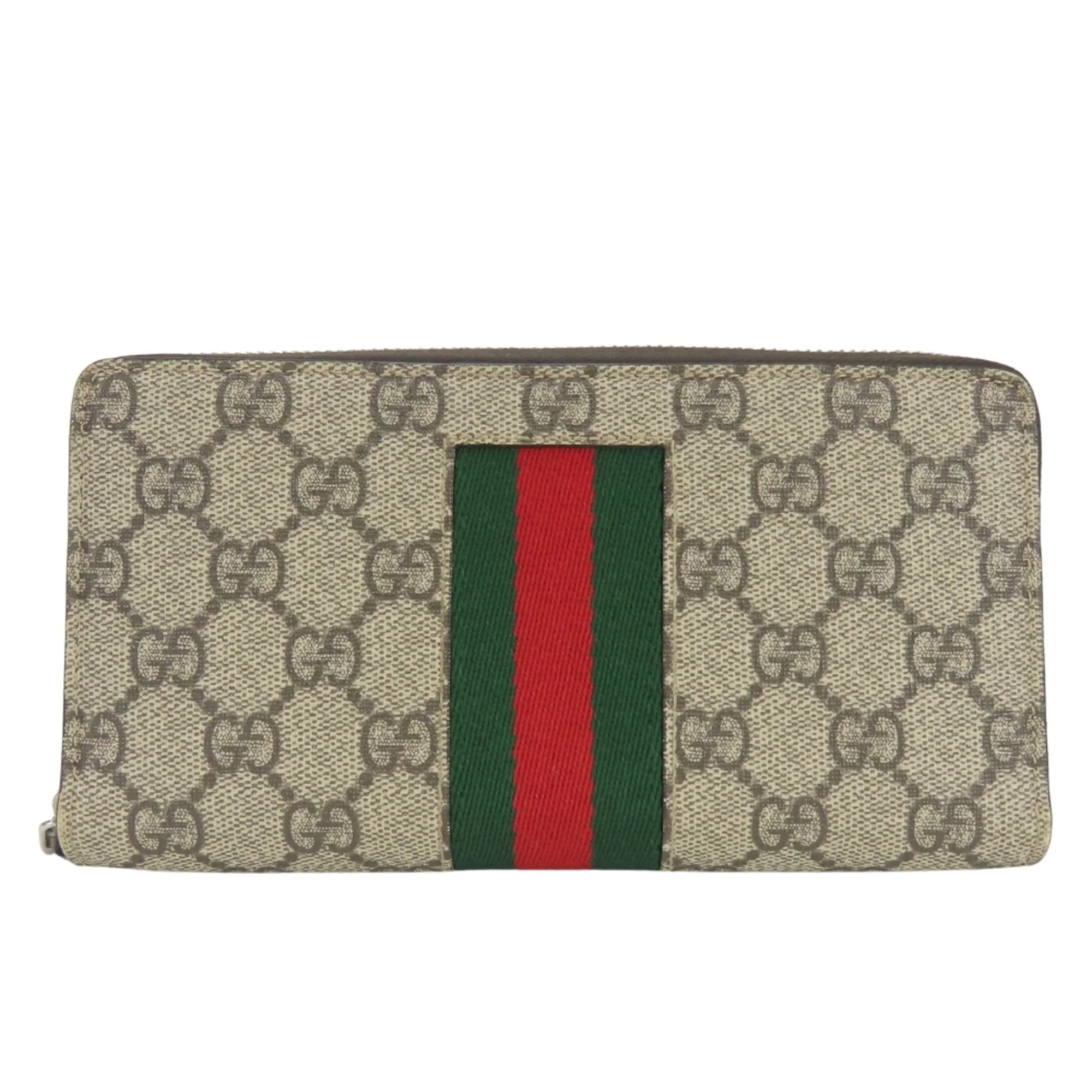 Web Zip Around Wallet GG Coated Canvas
