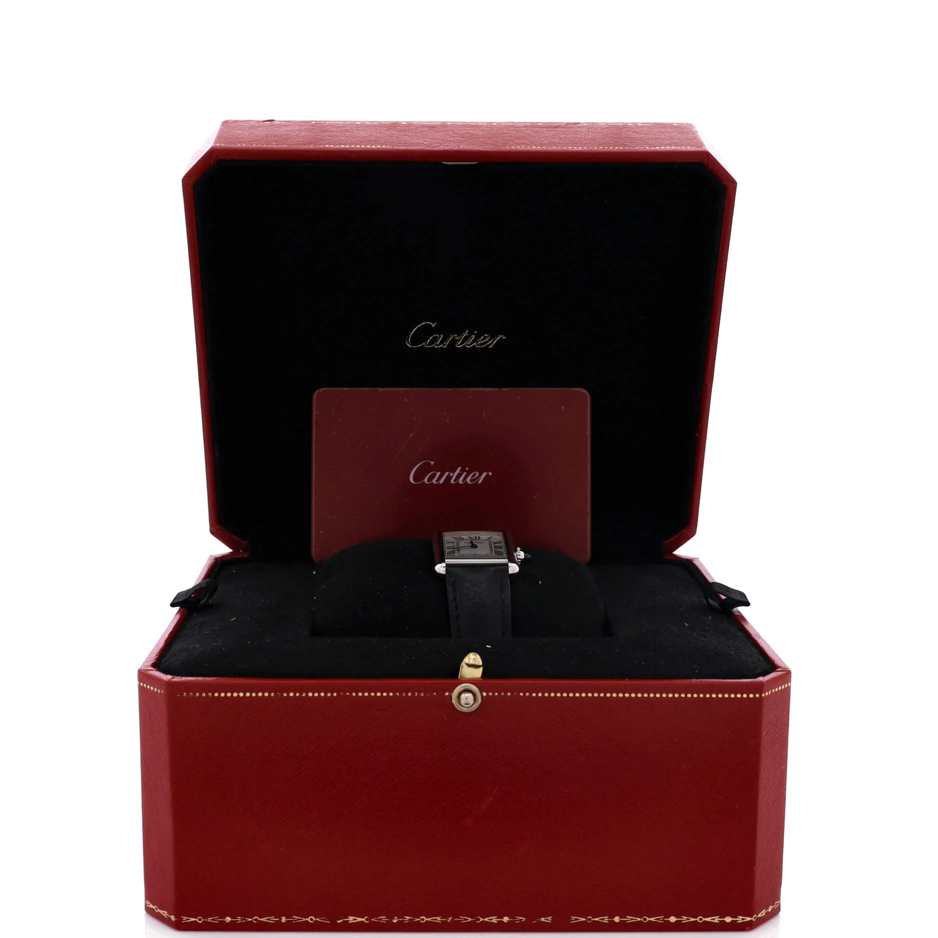 Must de Cartier Tank Quartz Watch Stainless Steel and Leather 22 - Image 2
