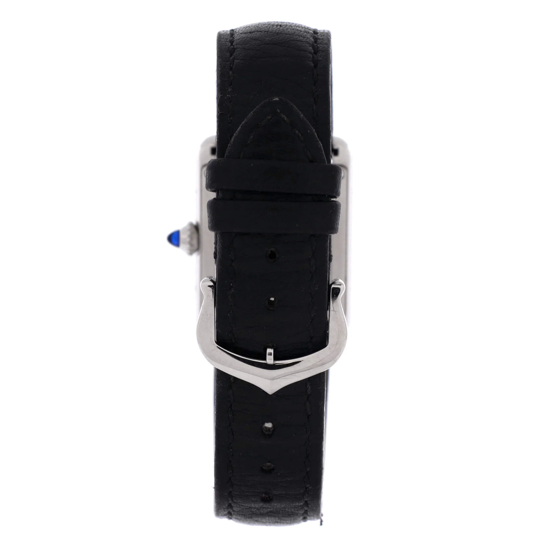 Must de Cartier Tank Quartz Watch Stainless Steel and Leather 22 - Image 5