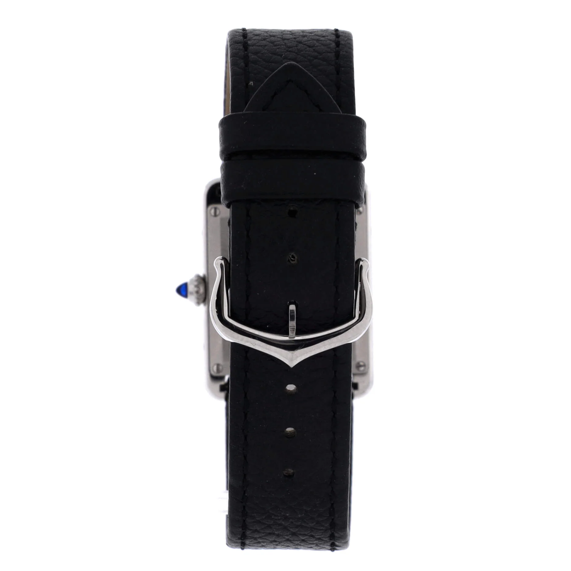 Must de Cartier Tank Quartz Watch Stainless Steel and Leather 25 - Image 4