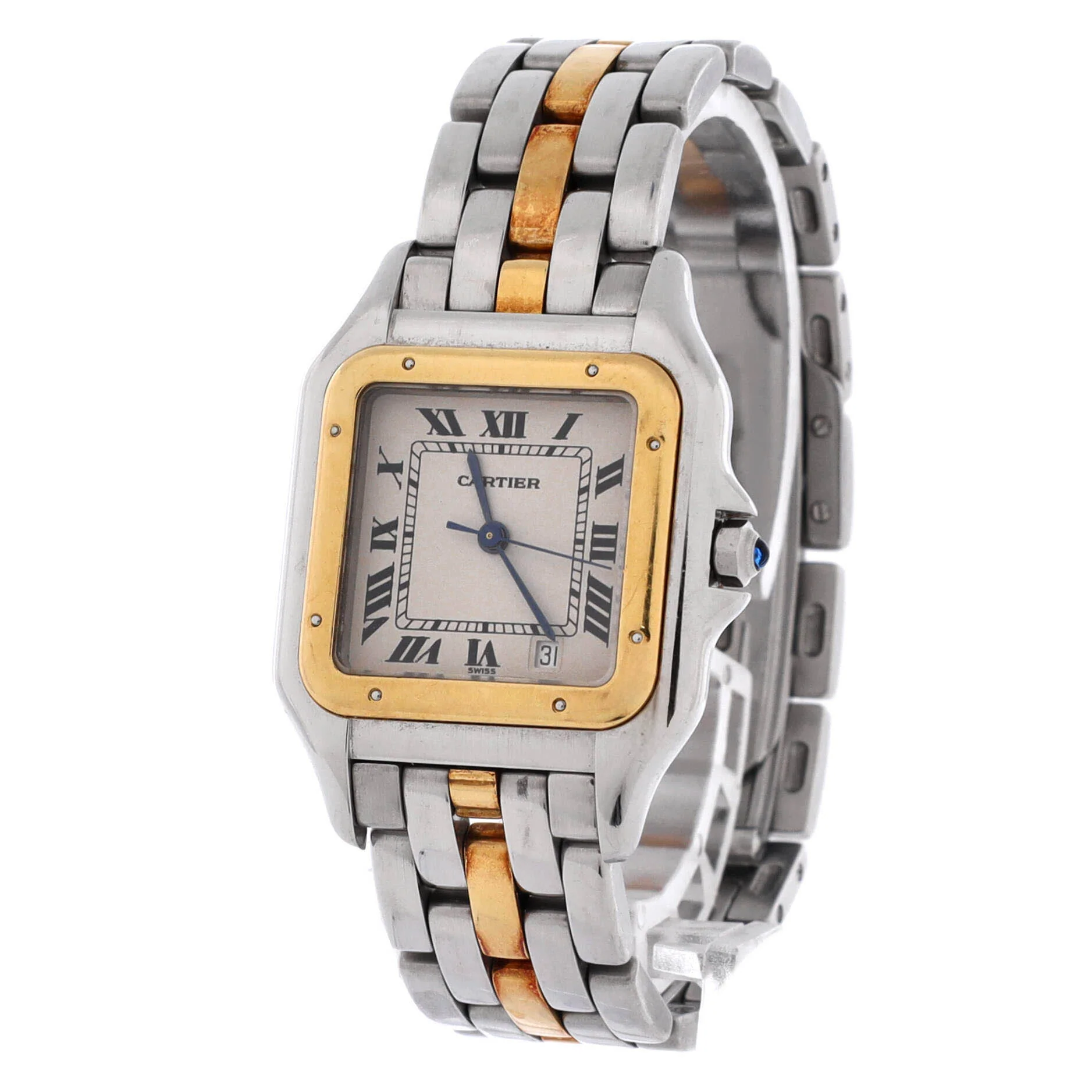 Panthere de Cartier Quartz Watch Stainless Steel and Yellow Gold 27 - Image 2
