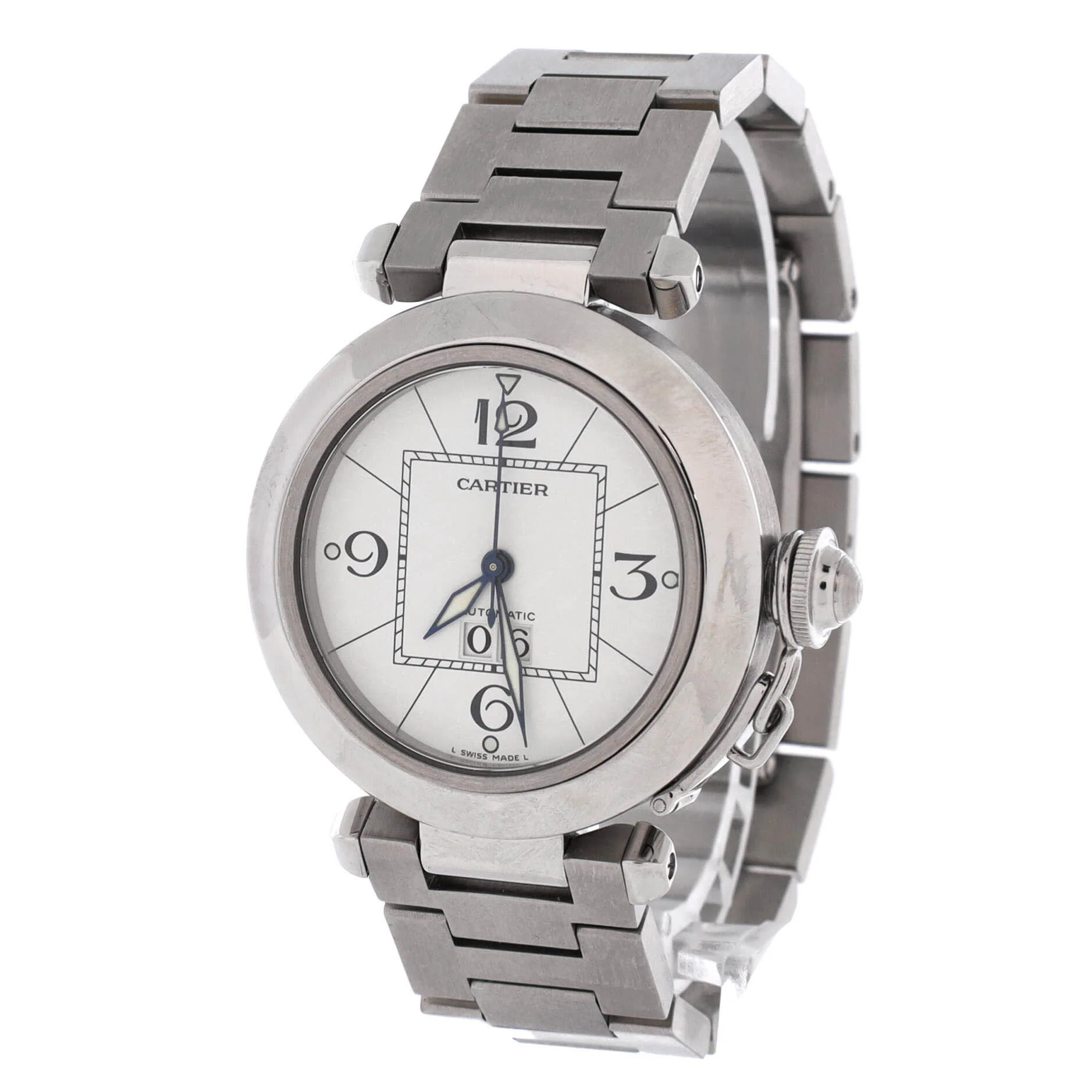Pasha C Big Date Automatic Watch Stainless Steel 35 - Image 2