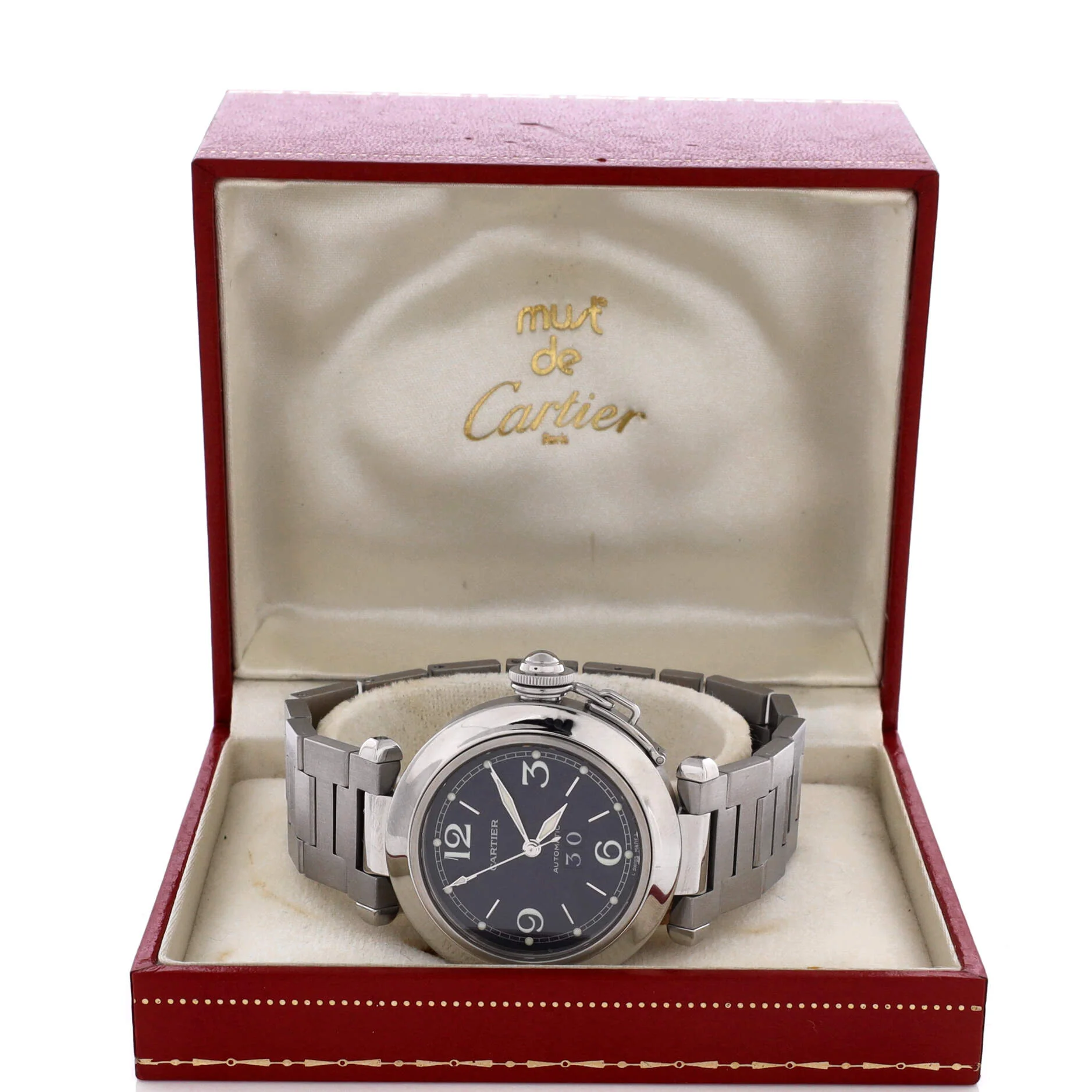 Pasha C Big Date Automatic Watch Stainless Steel 35 - Image 2
