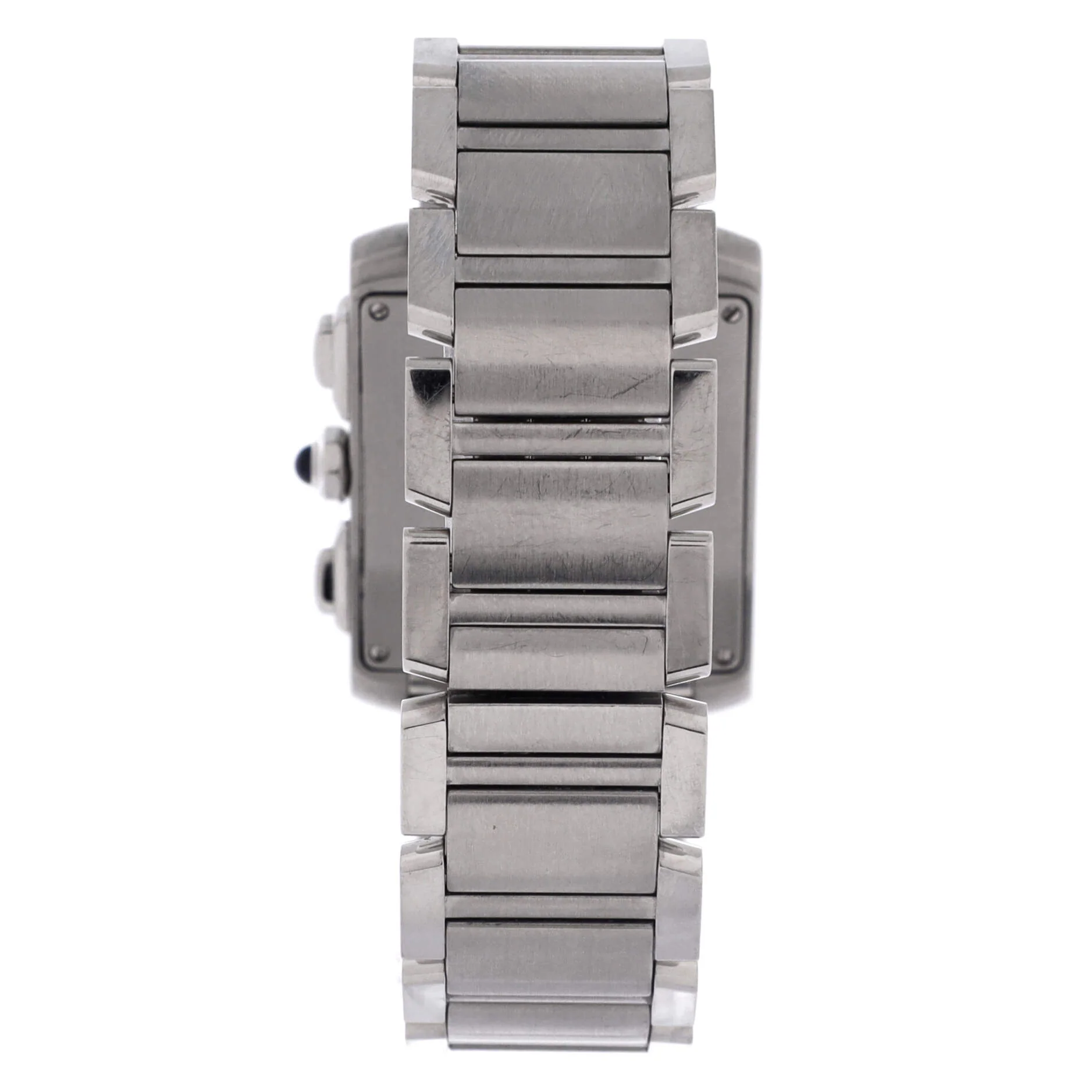 Tank Francaise Chronoflex Chronograph Quartz Watch Stainless Steel 28 - Image 4