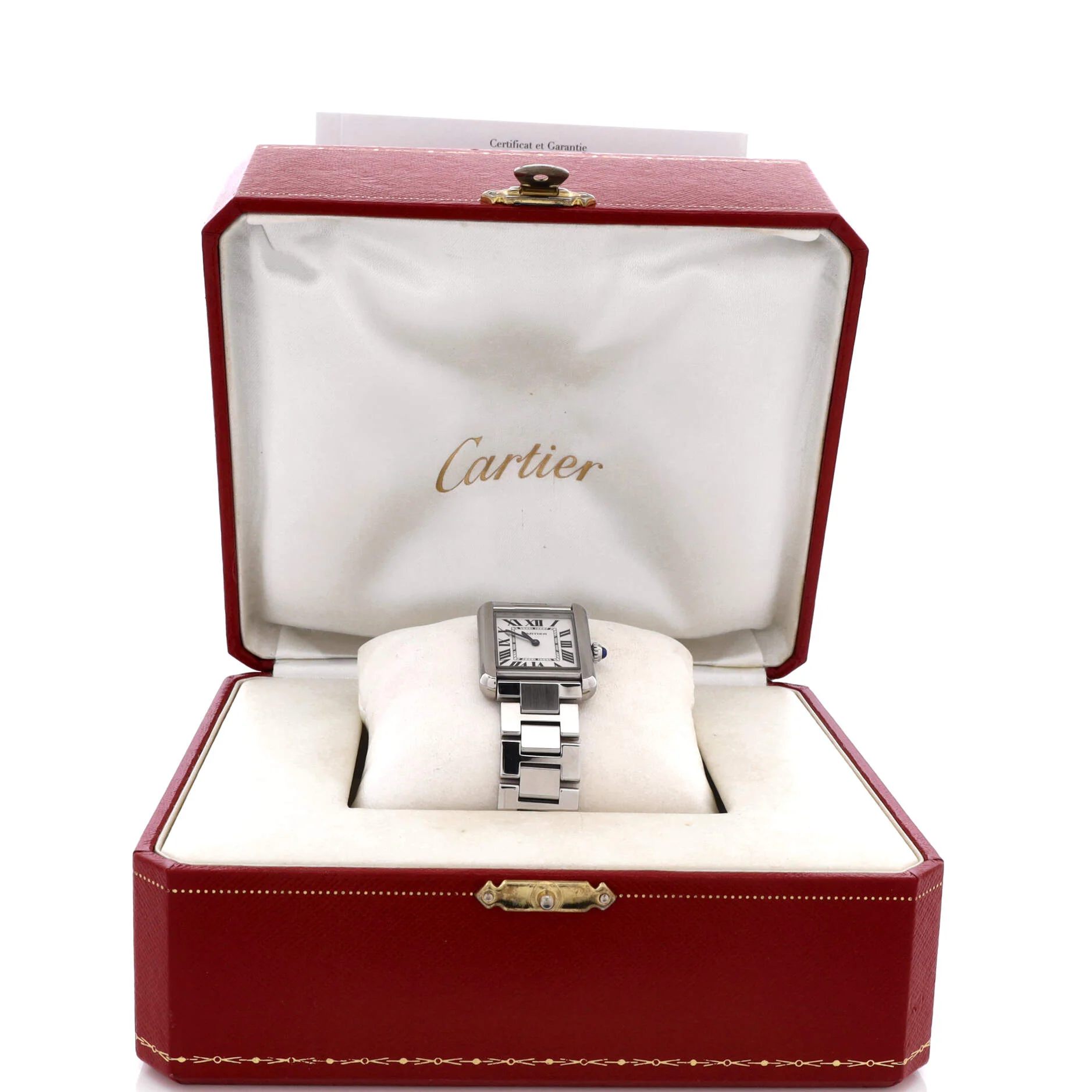 Tank Solo Quartz Watch Stainless Steel 24 - Image 2