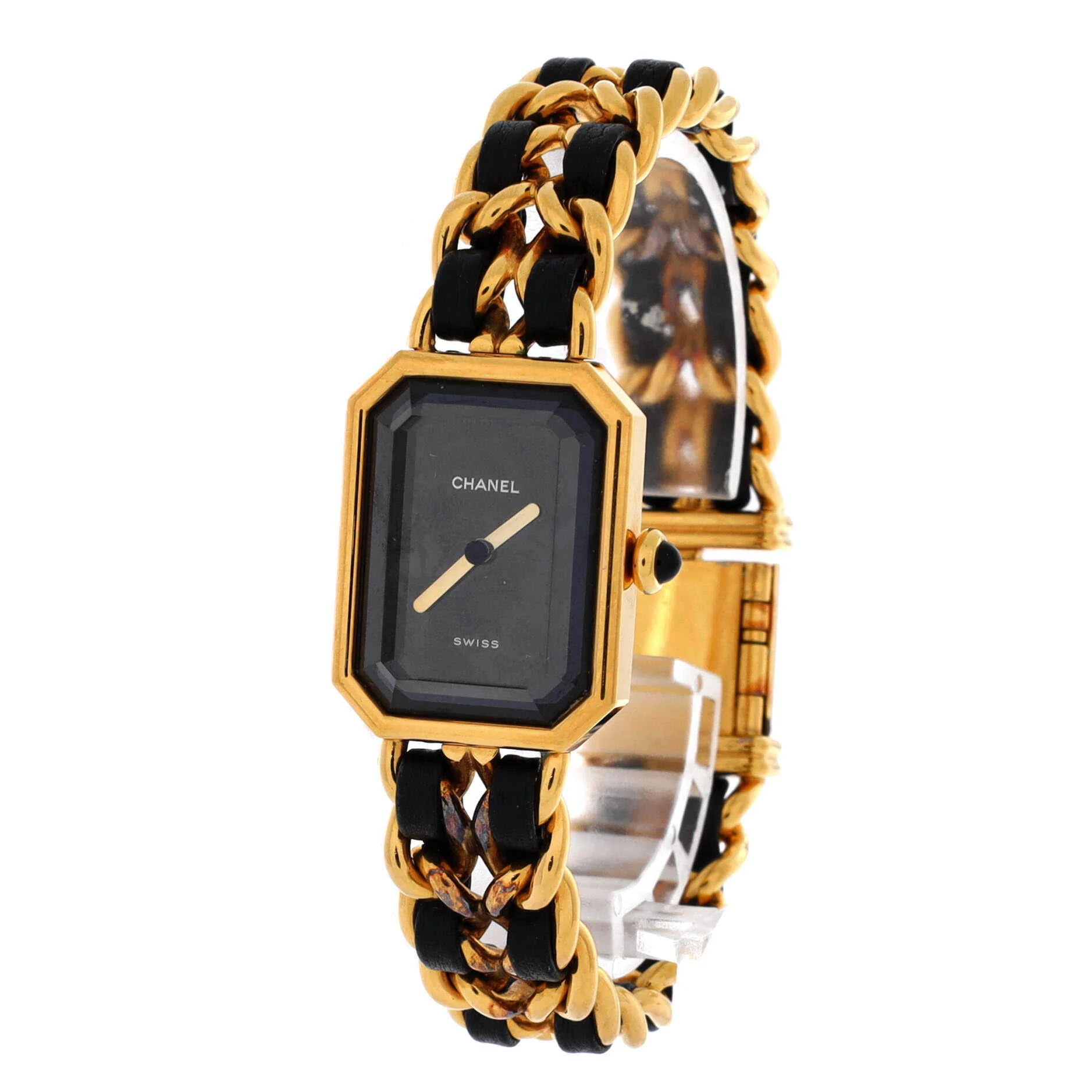 Premiere Rock Quartz Watch Plated Metal and Leather 20 - Image 2