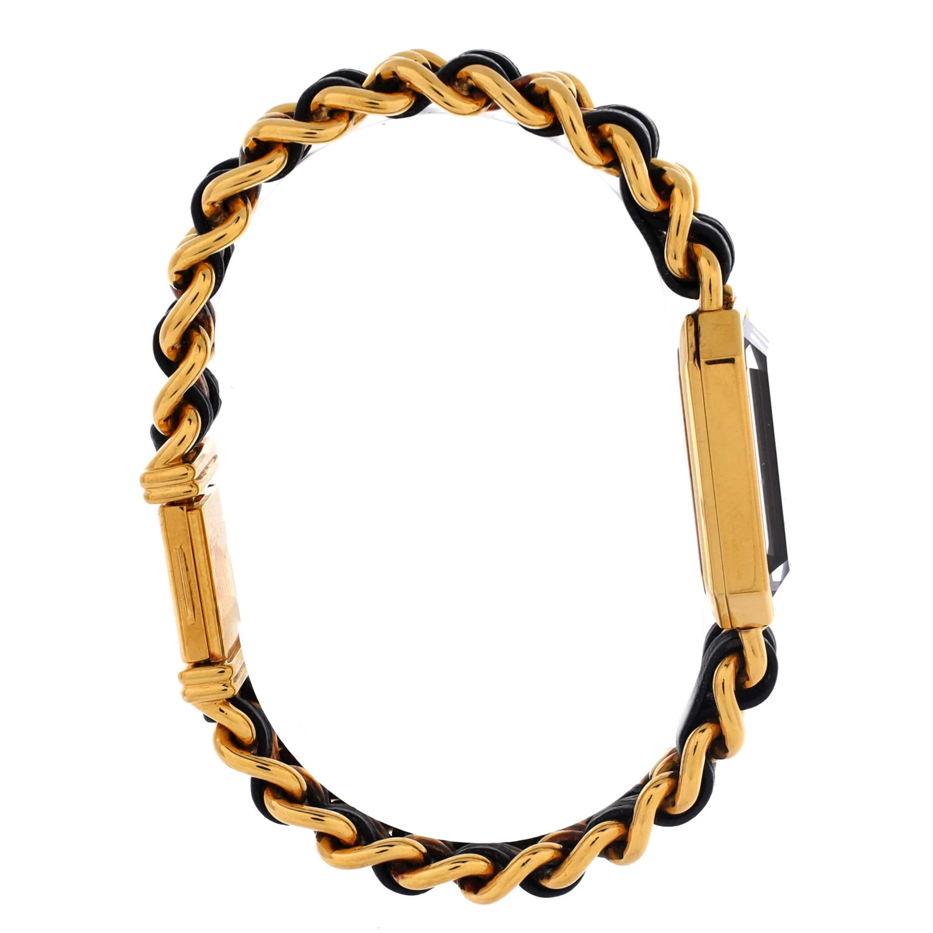 Premiere Rock Quartz Watch Plated Metal and Leather 20 - Image 3