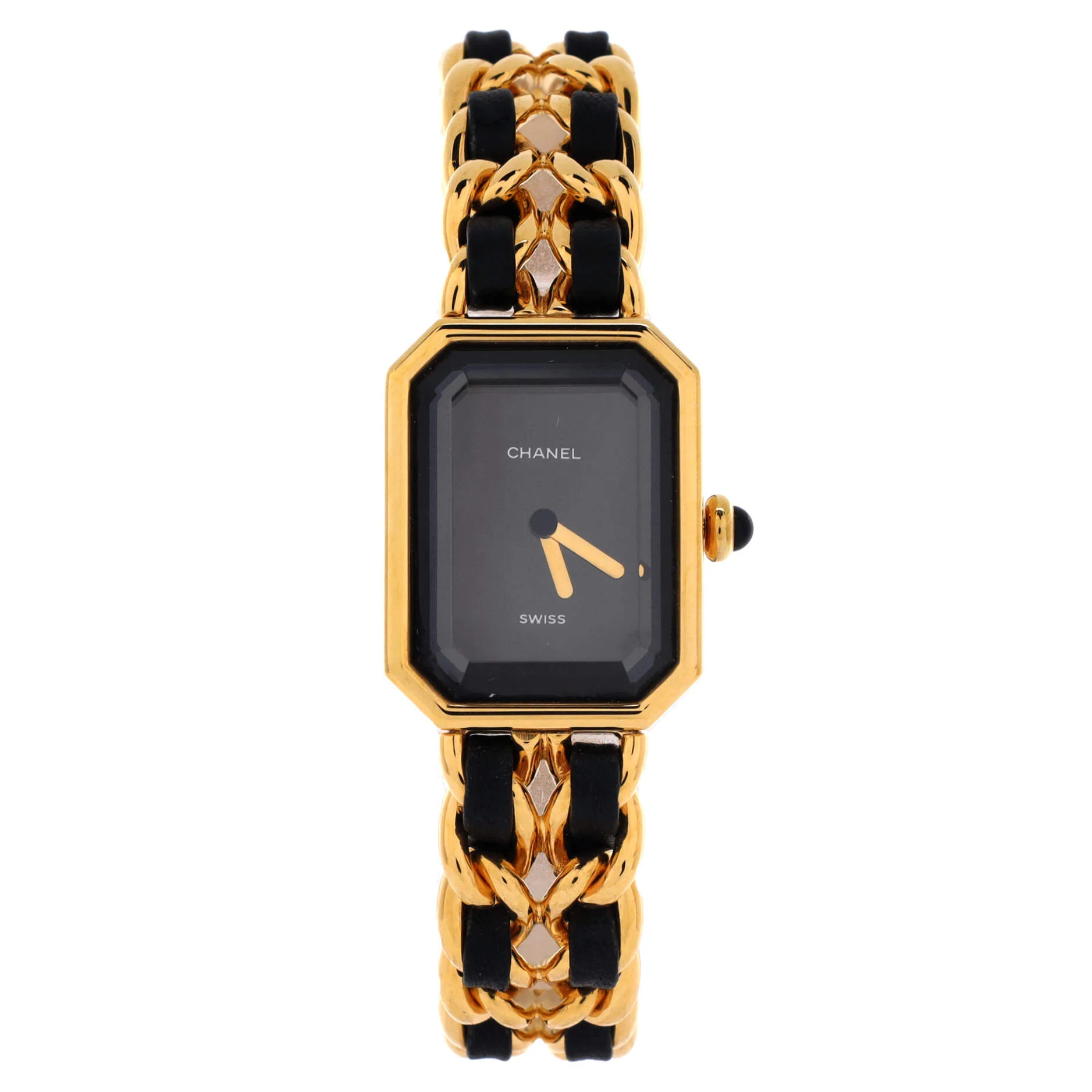 Premiere Rock Quartz Watch Plated Metal and Leather 20