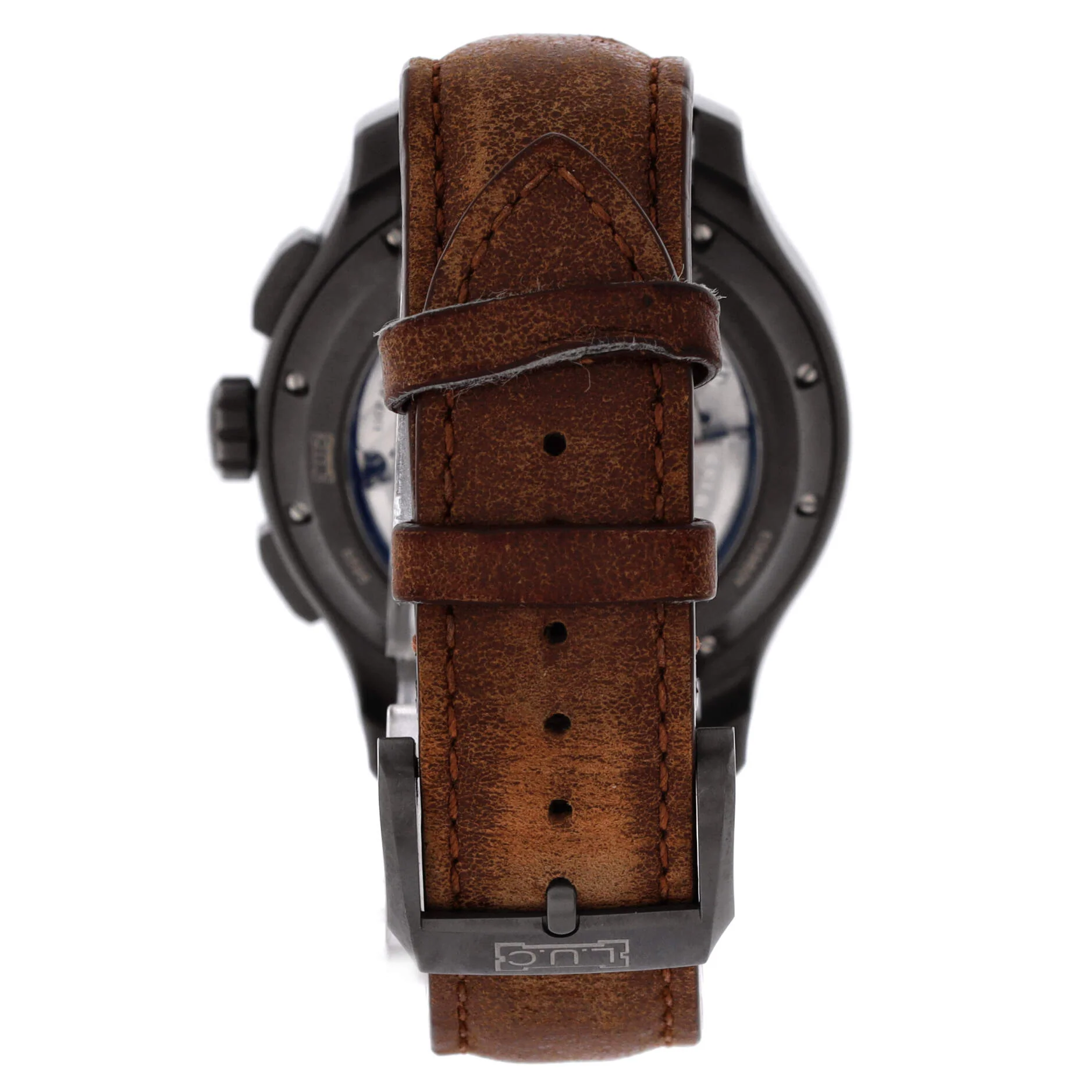 L.U.C Chrono One Flyback Automatic Watch Titanium and Leather 42 - Image 5
